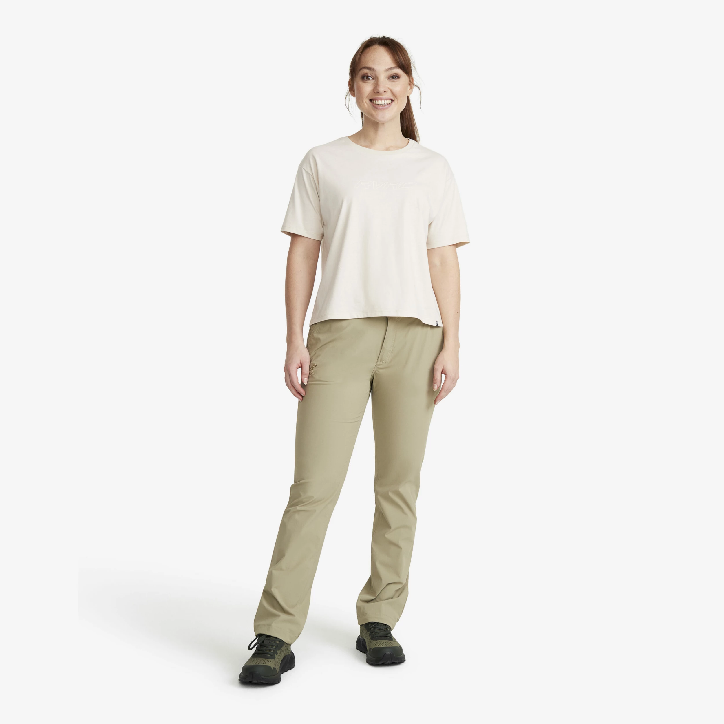 Momentum Stretch Trousers Women Khaki - Image 2