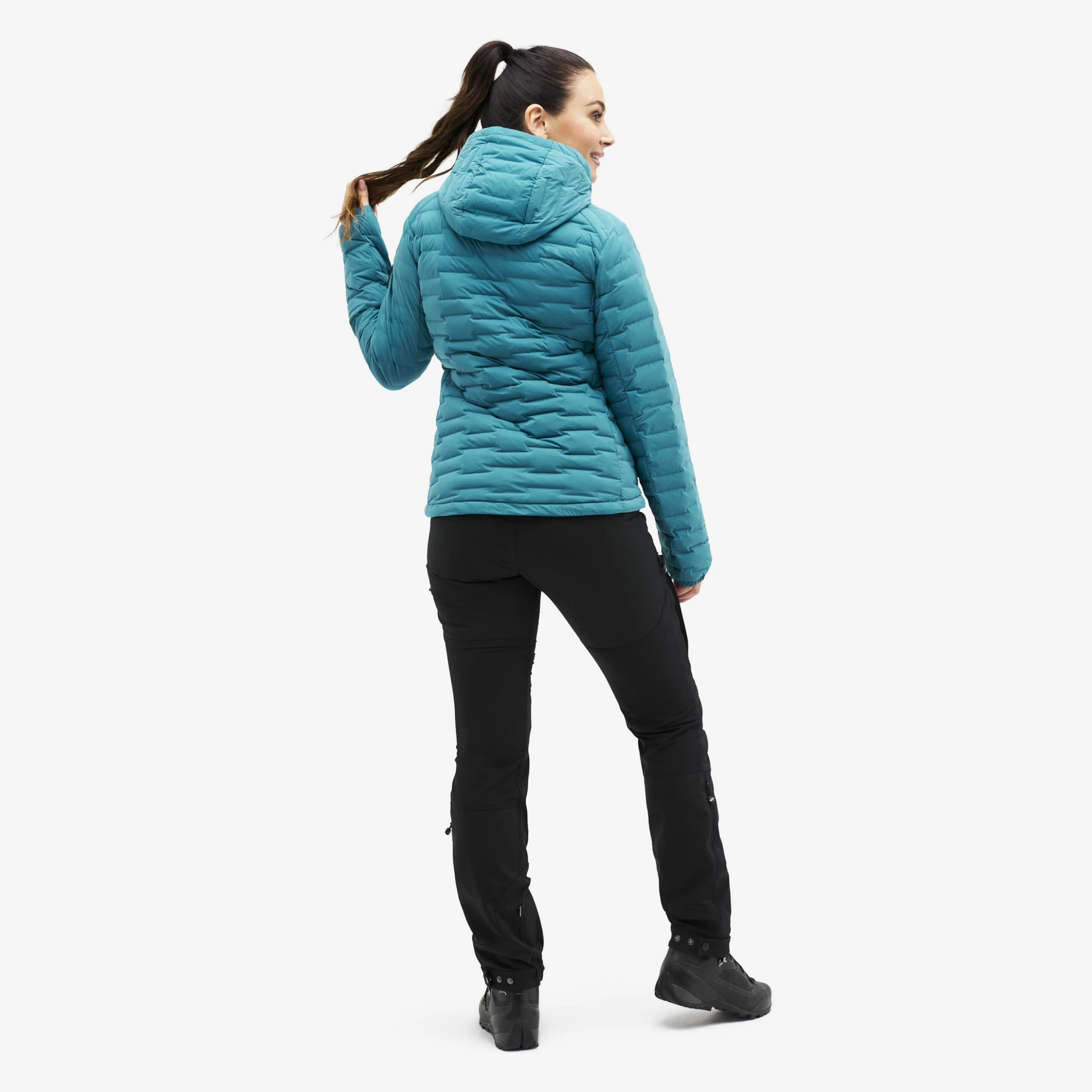 Flex Down Jacket Women Ocean Depth - Image 3