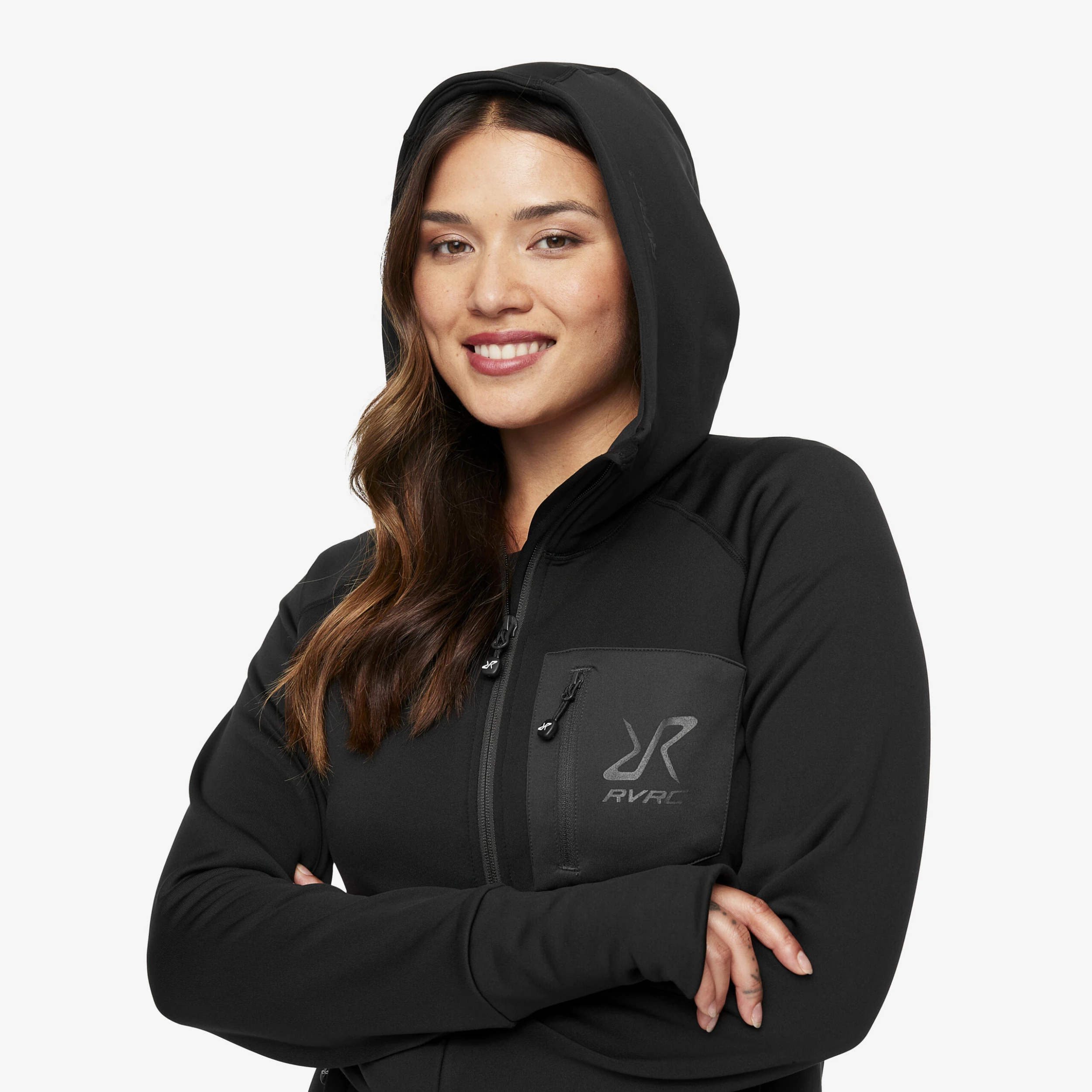 Illusion Hoodie Women Black/Anthracite - Image 4