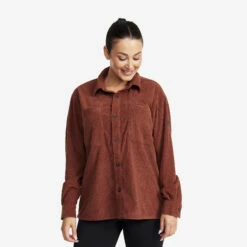 Cord Shirt Women Smoked Paprika