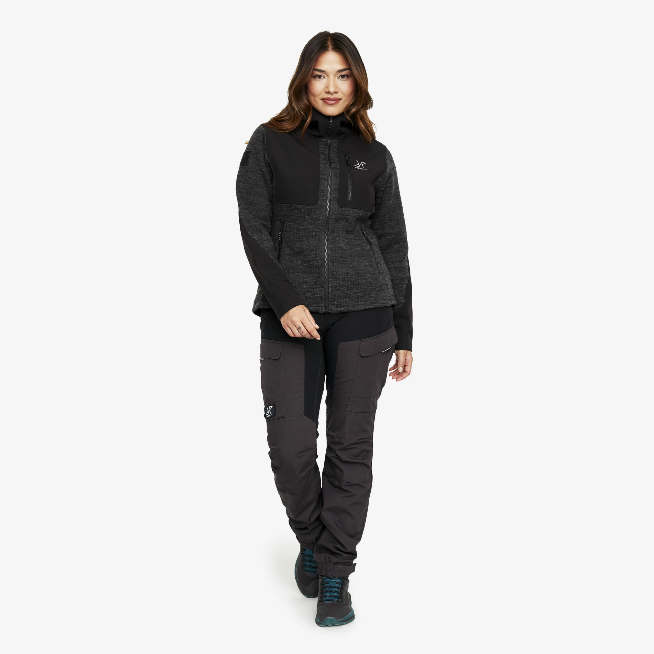 Wander Pro Wool Hoodie Women Anthracite - Image 2