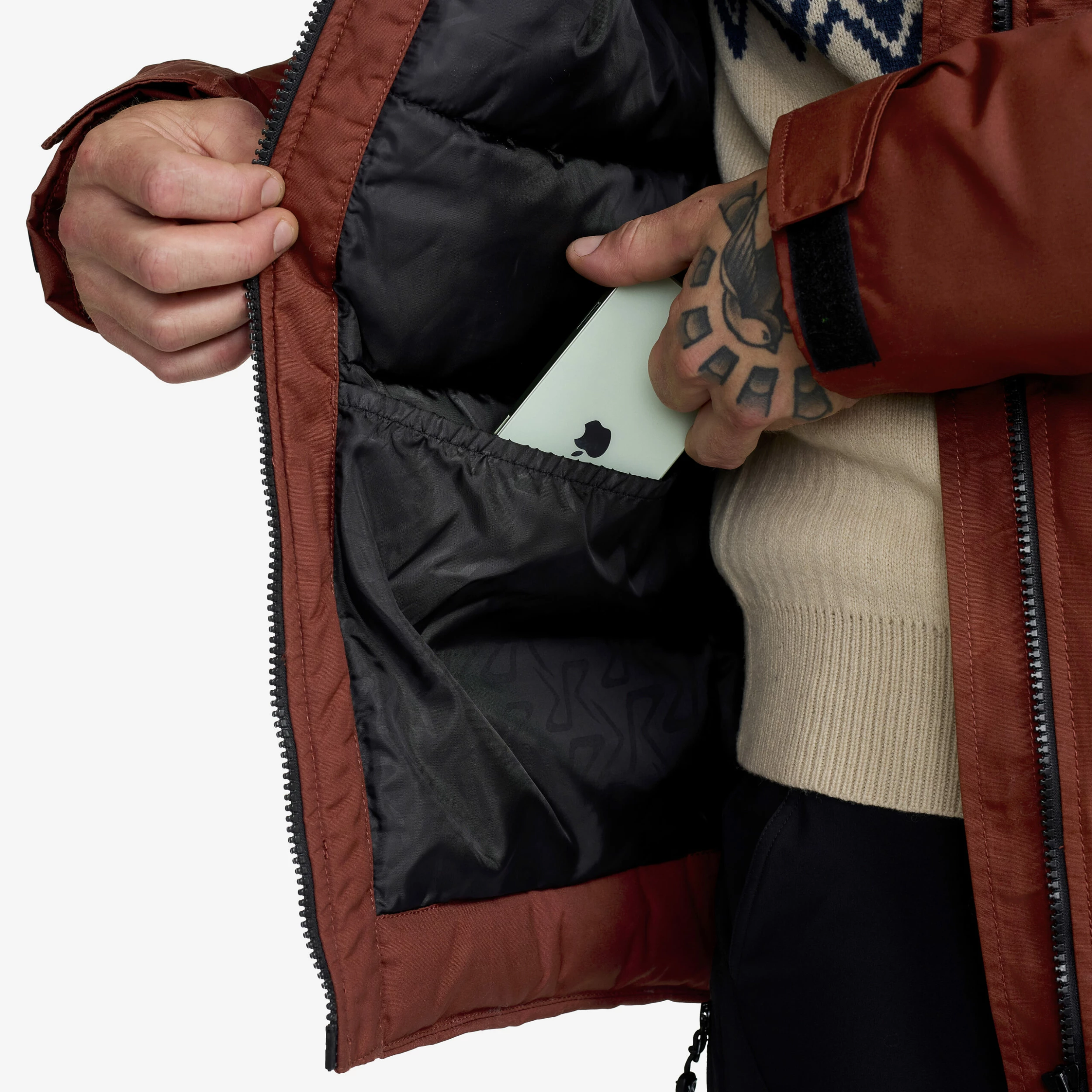 Outdoor Parka Men Smoked Paprika - Image 11