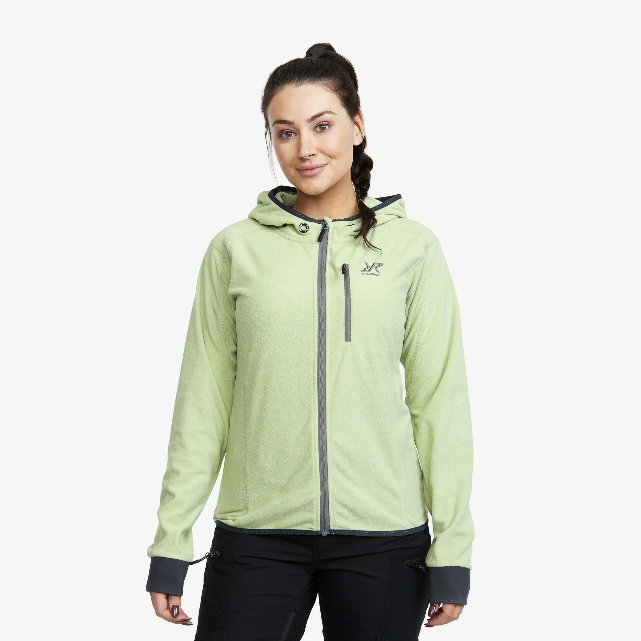 Trekker Hoodie Women Smoke Green