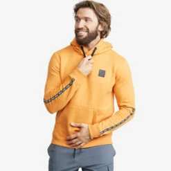 Lounge Logo Hoodie Men Gold Nugget