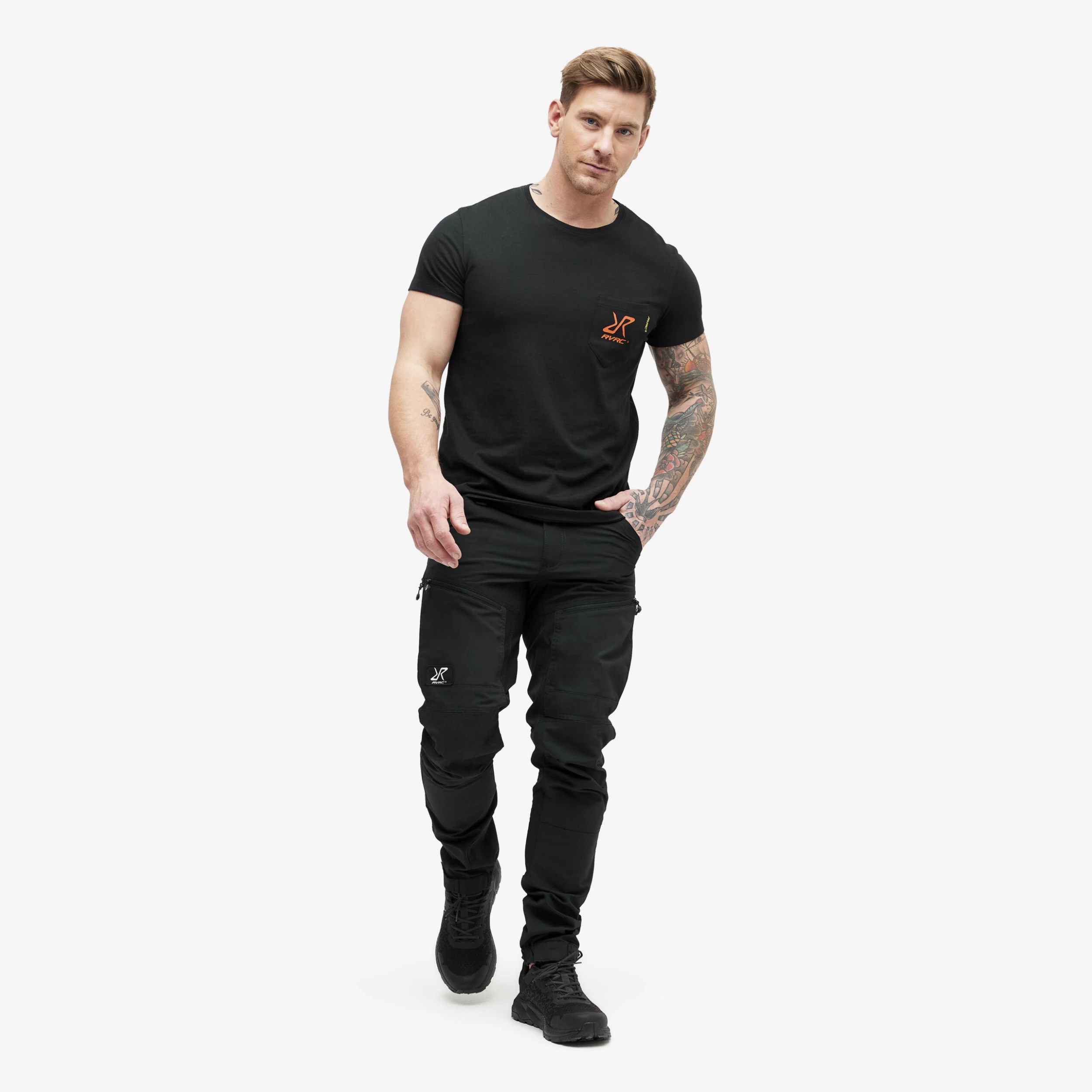 Fat Graphic Tee Men Black/Flame - Image 3