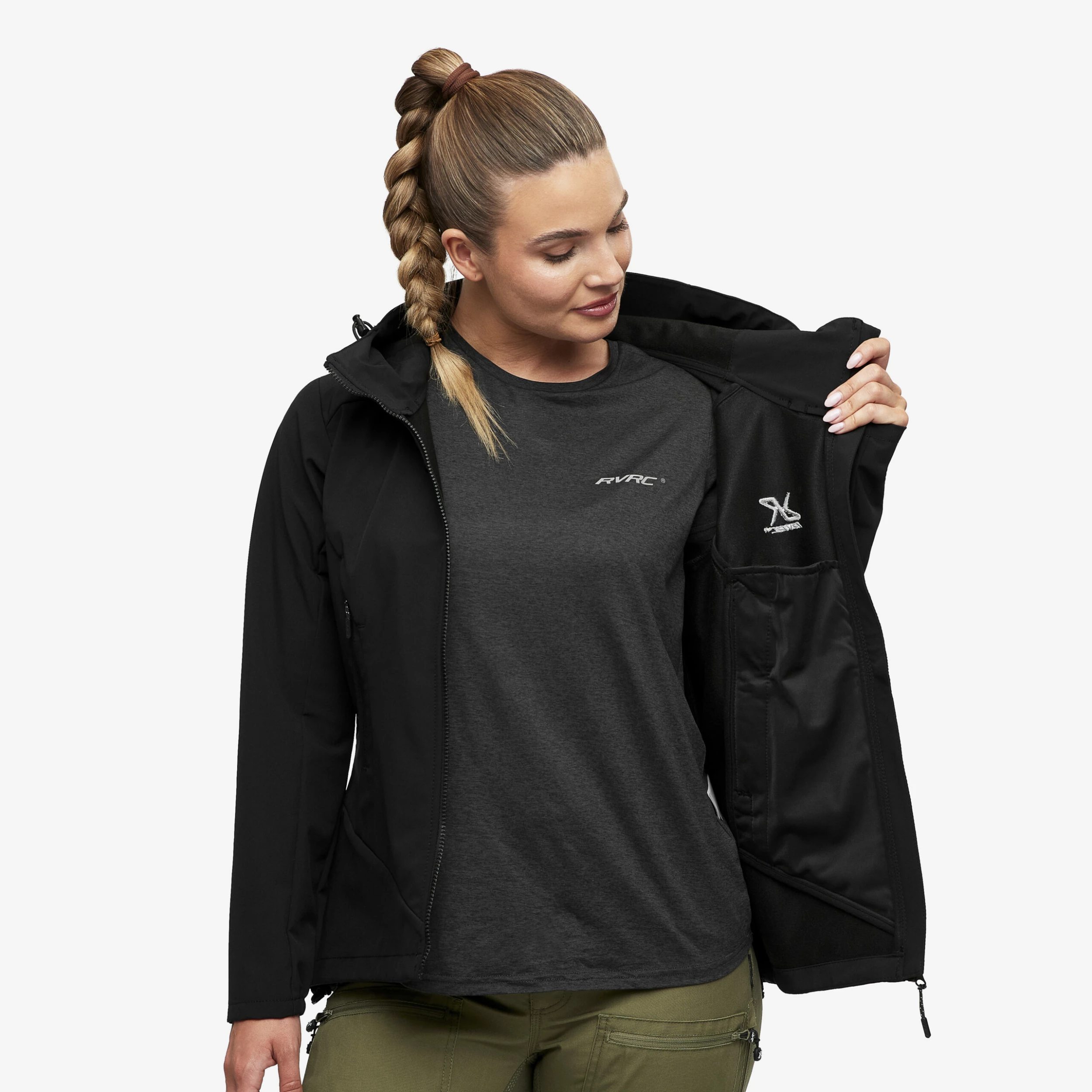 Reckon Softshell Jacket Women Black - Image 7