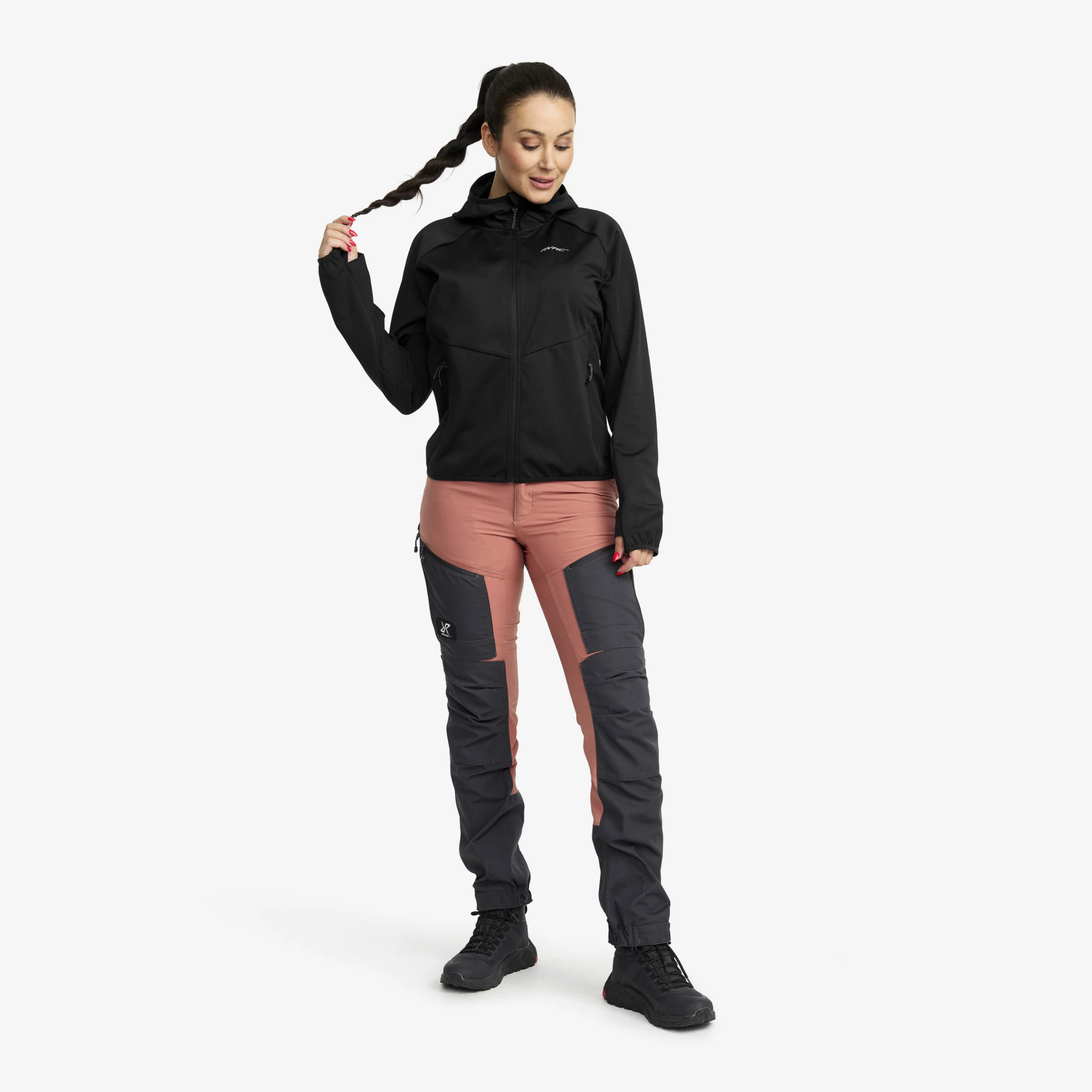 Pace Hooded Wind Jacket Women Black - Image 2