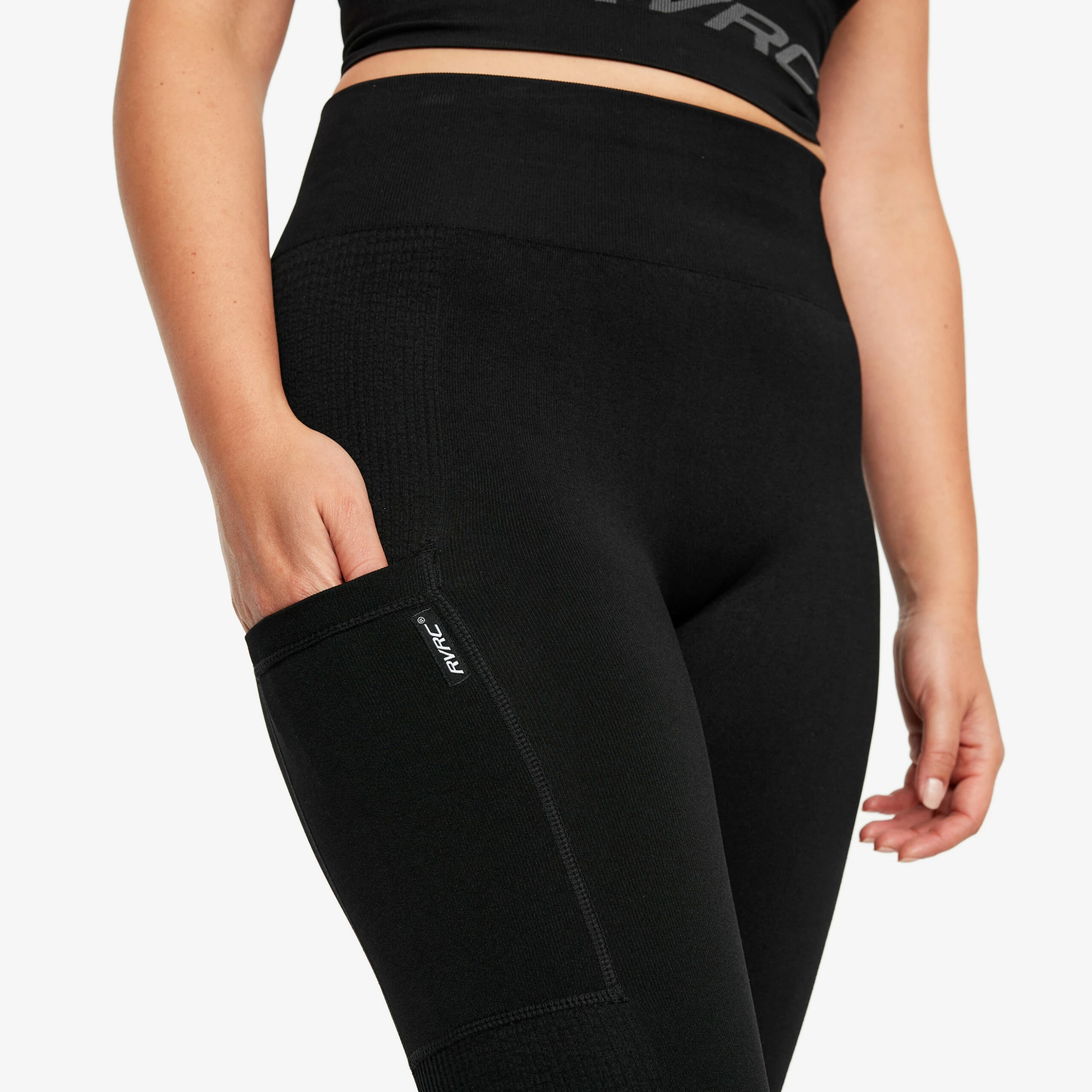 Descent Seamless Leggings Women Jetblack - Image 4