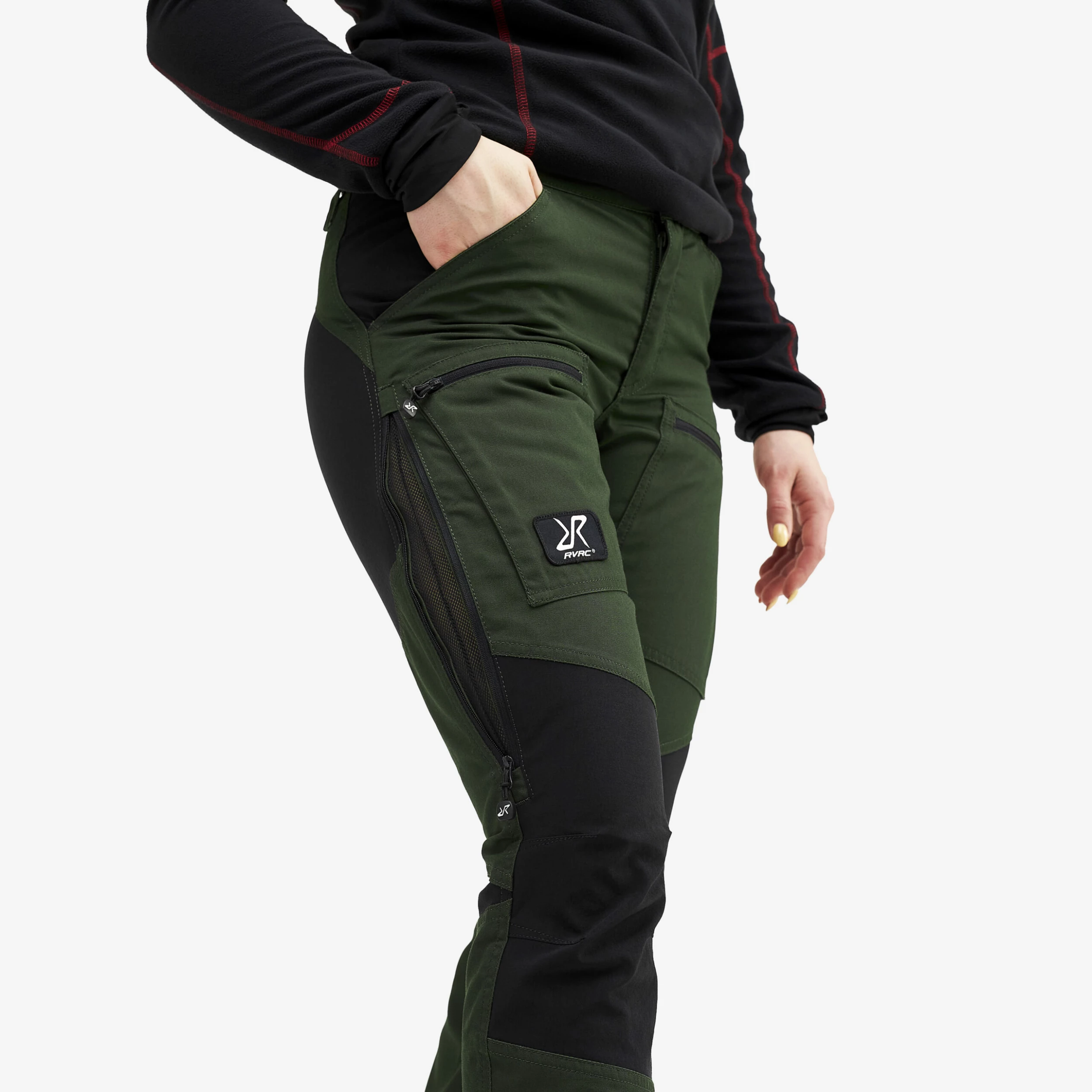 Nordwand Pro Short Trousers Women Forest Green - Image 4