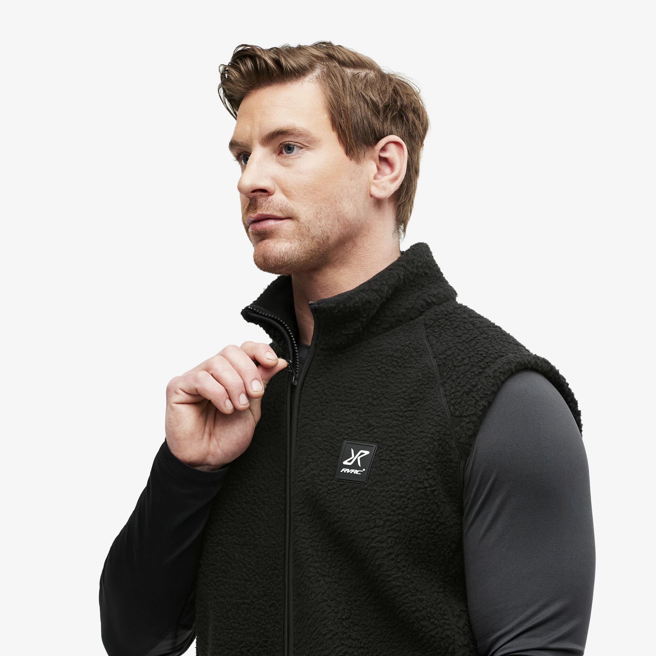 Sherpa Vest Men Caviar - Image 4