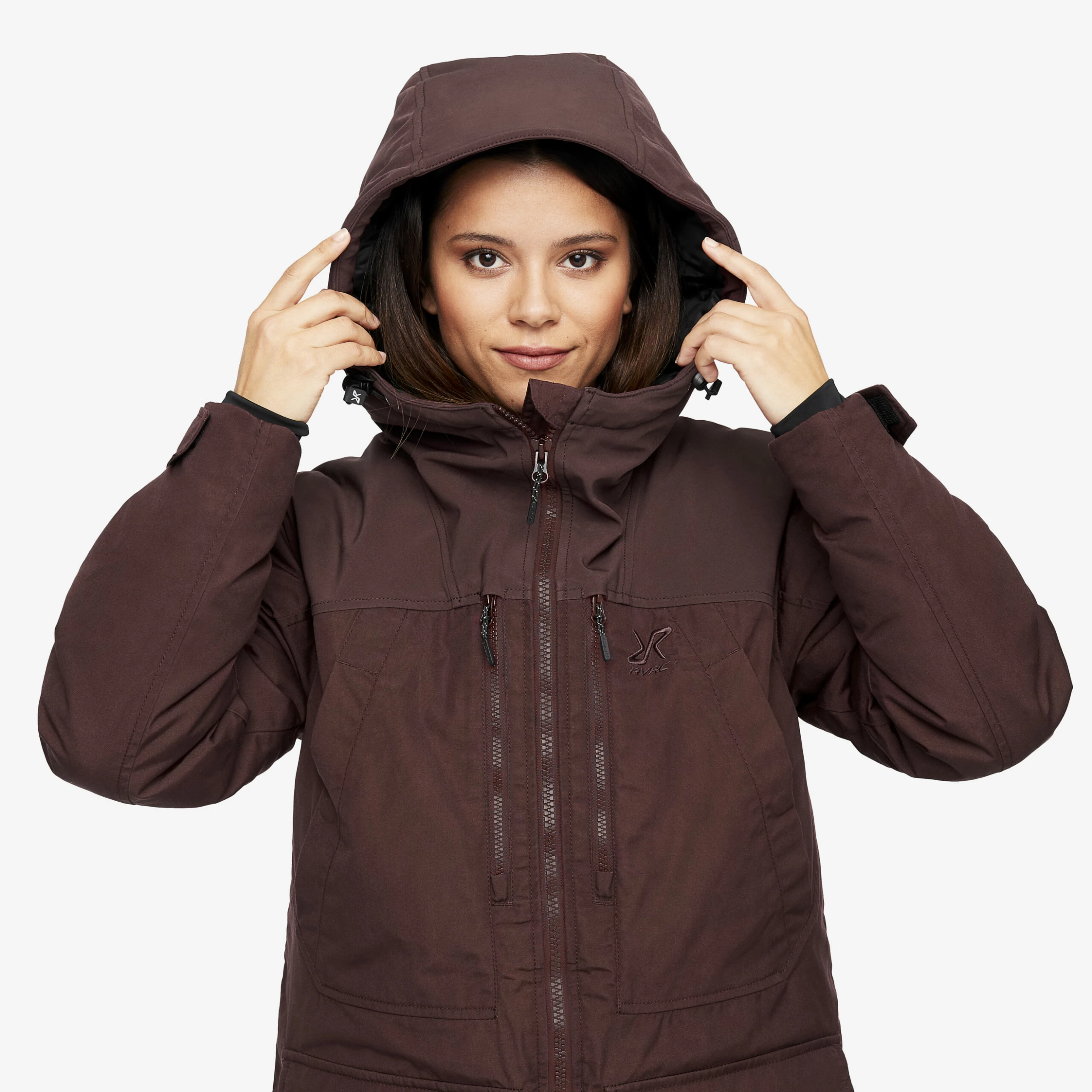 Outdoor Parka Women Dark Vintage Rose - Image 6
