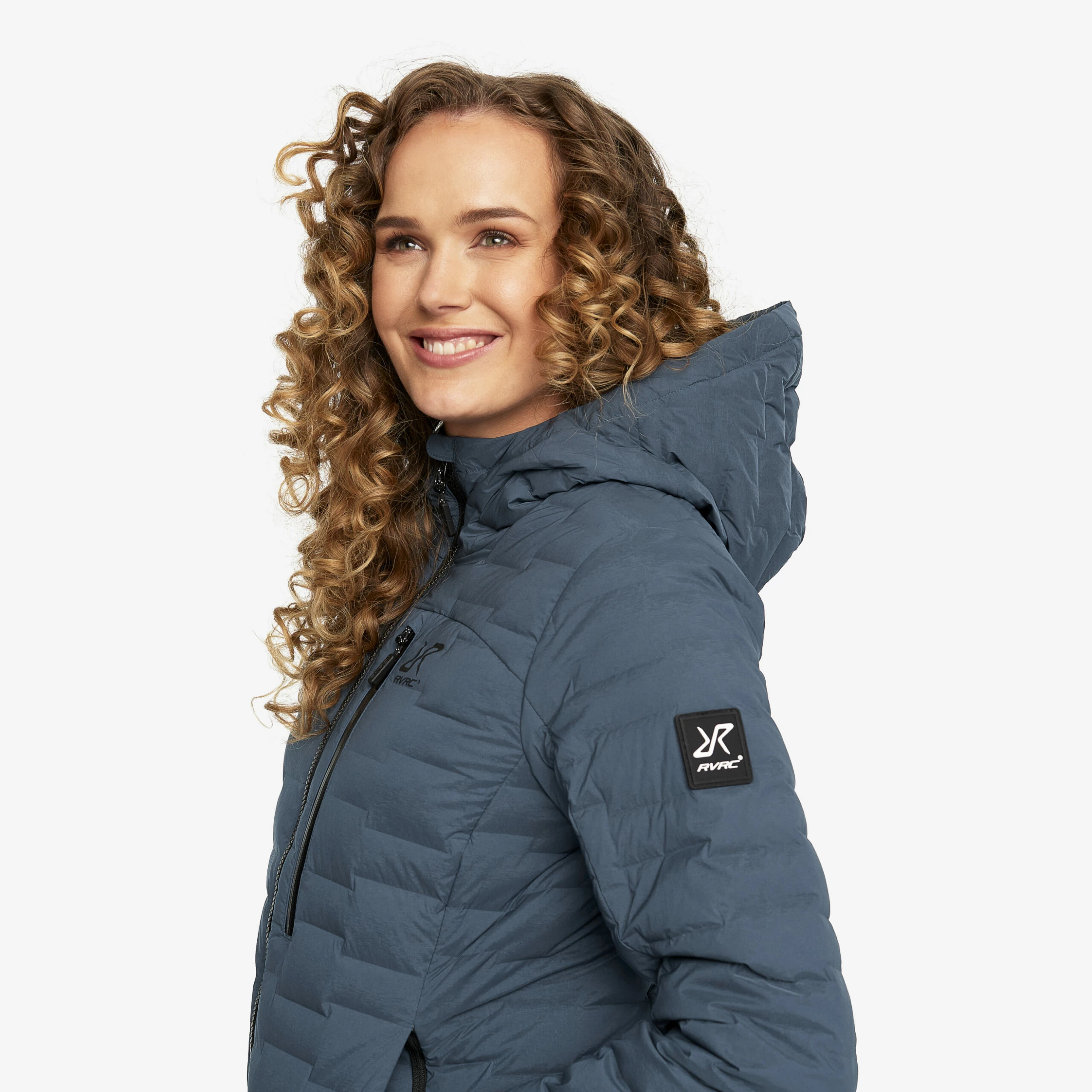 Flex Down Jacket Women Moonlit Ocean - Image 4