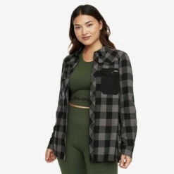 Campfire Shirt Women Black/Anthracite