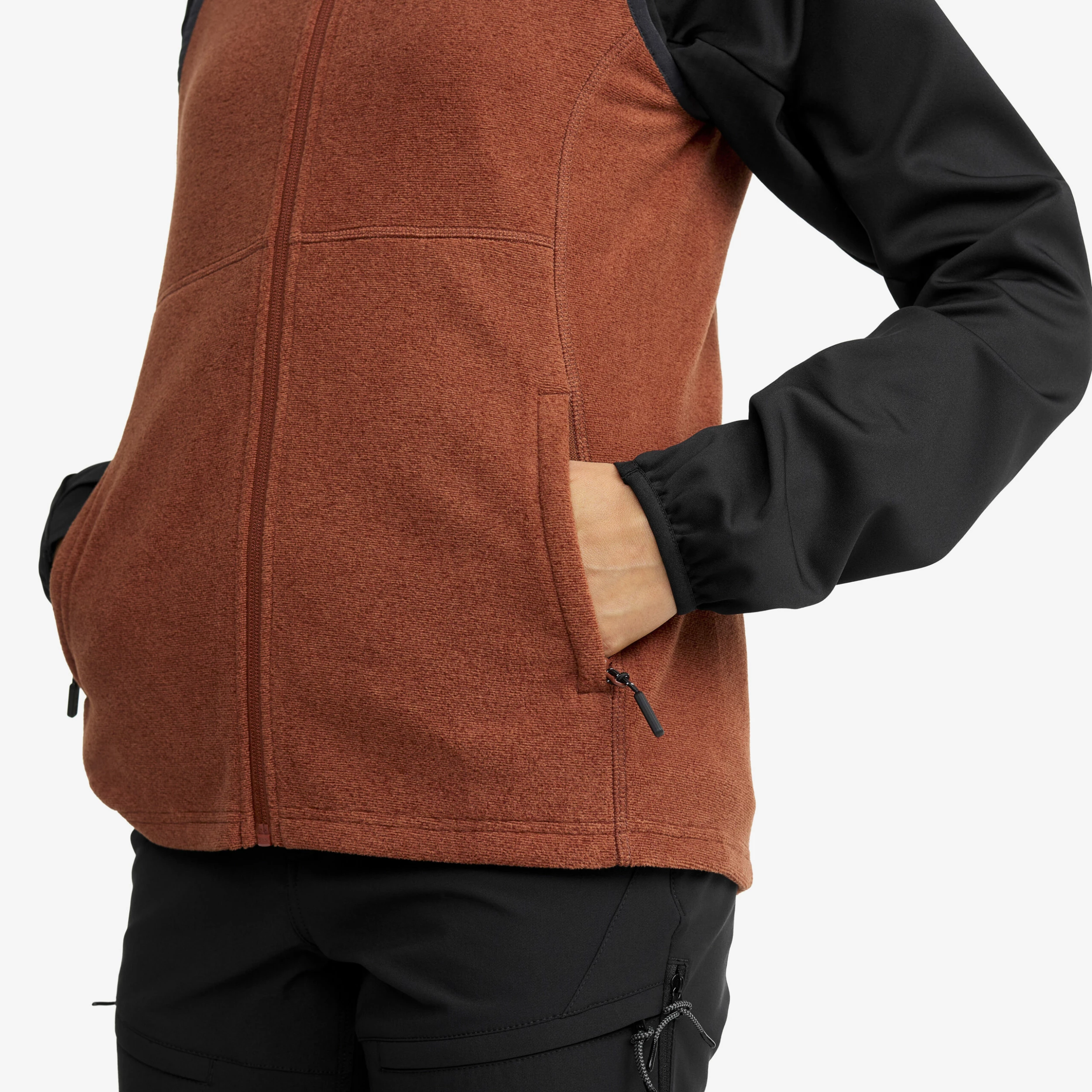 Essential Fleece Vest Women Smoked Paprika - Image 5