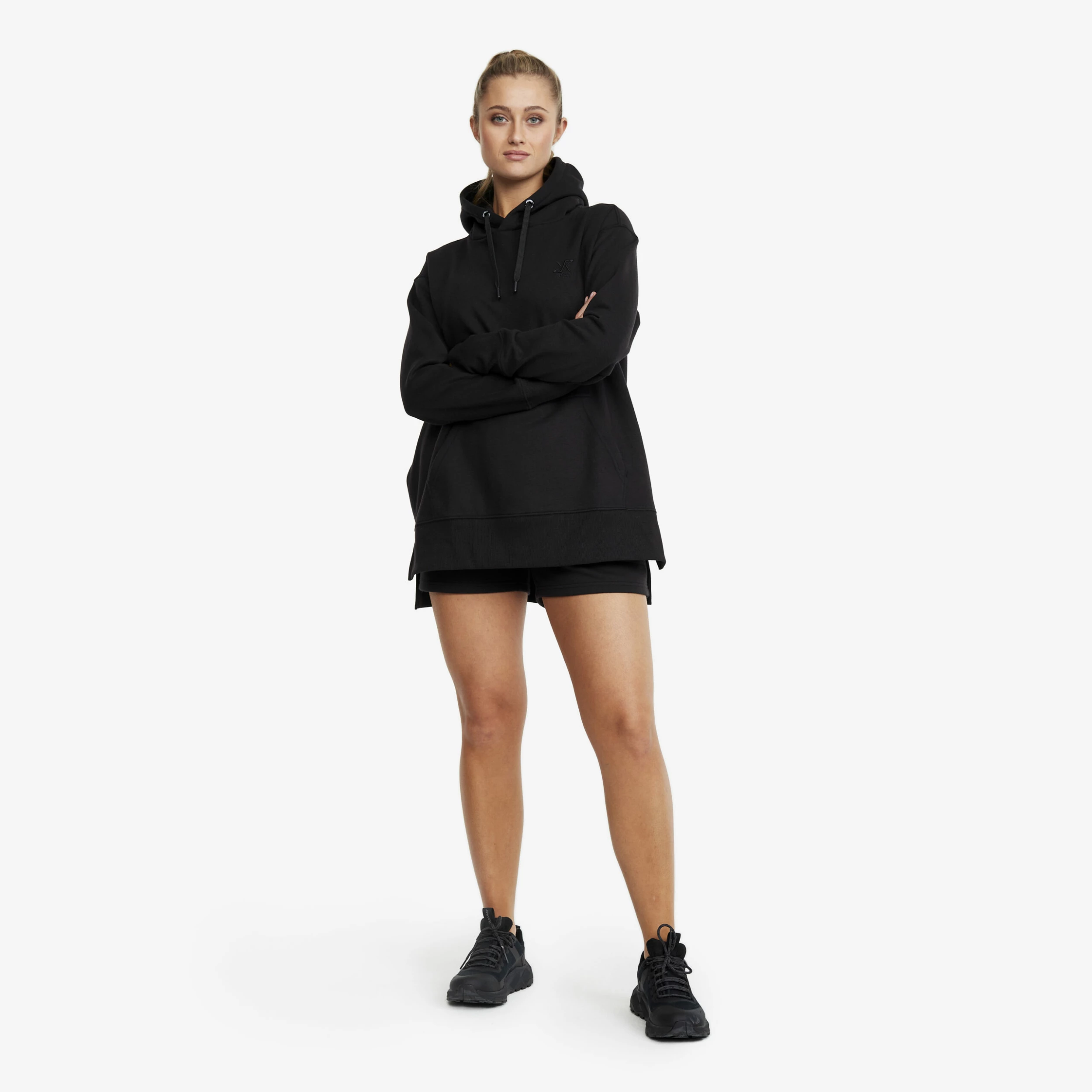 Lounge Hoodie Women Black - Image 2