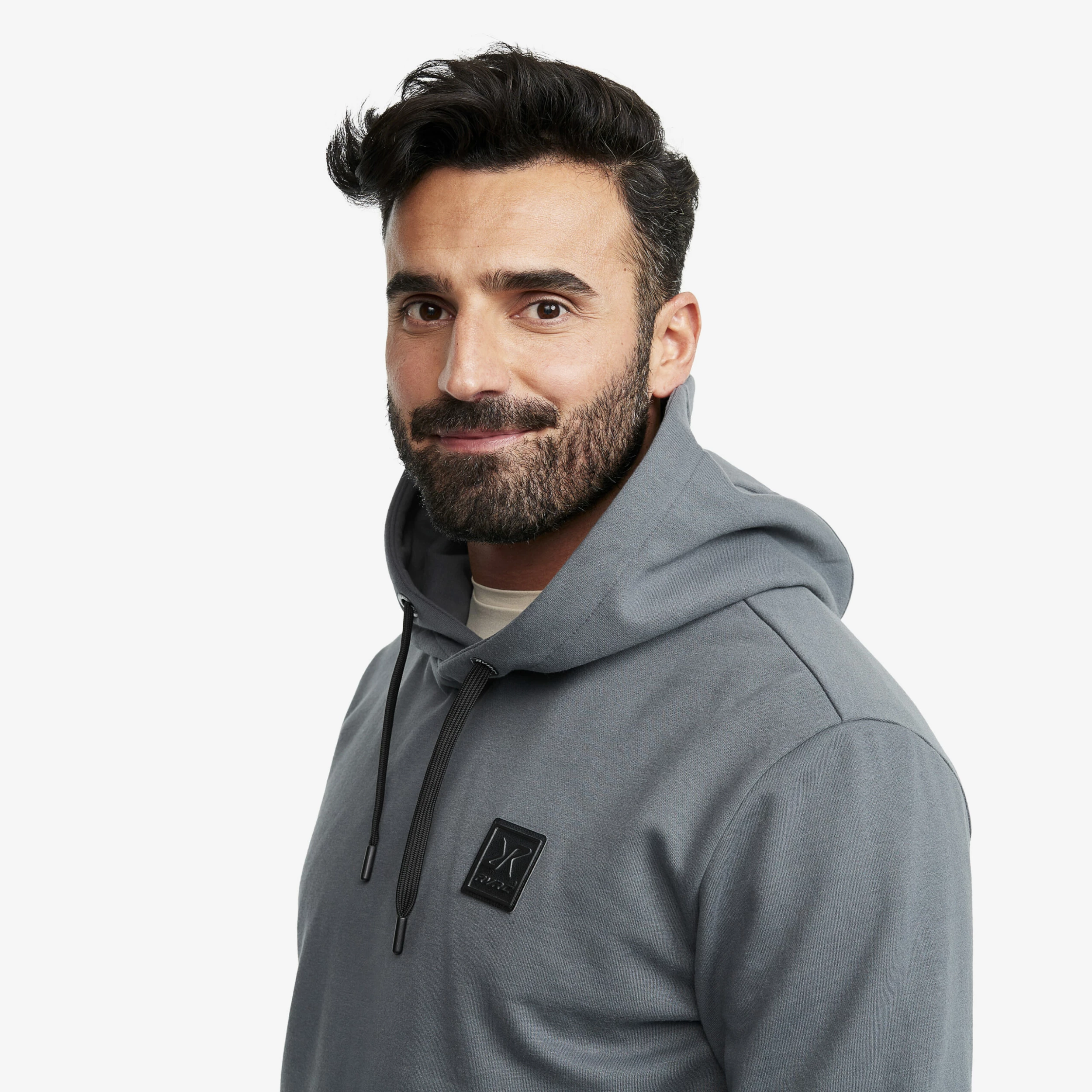 Lounge Logo Hoodie Men Turbulence Blue - Image 4