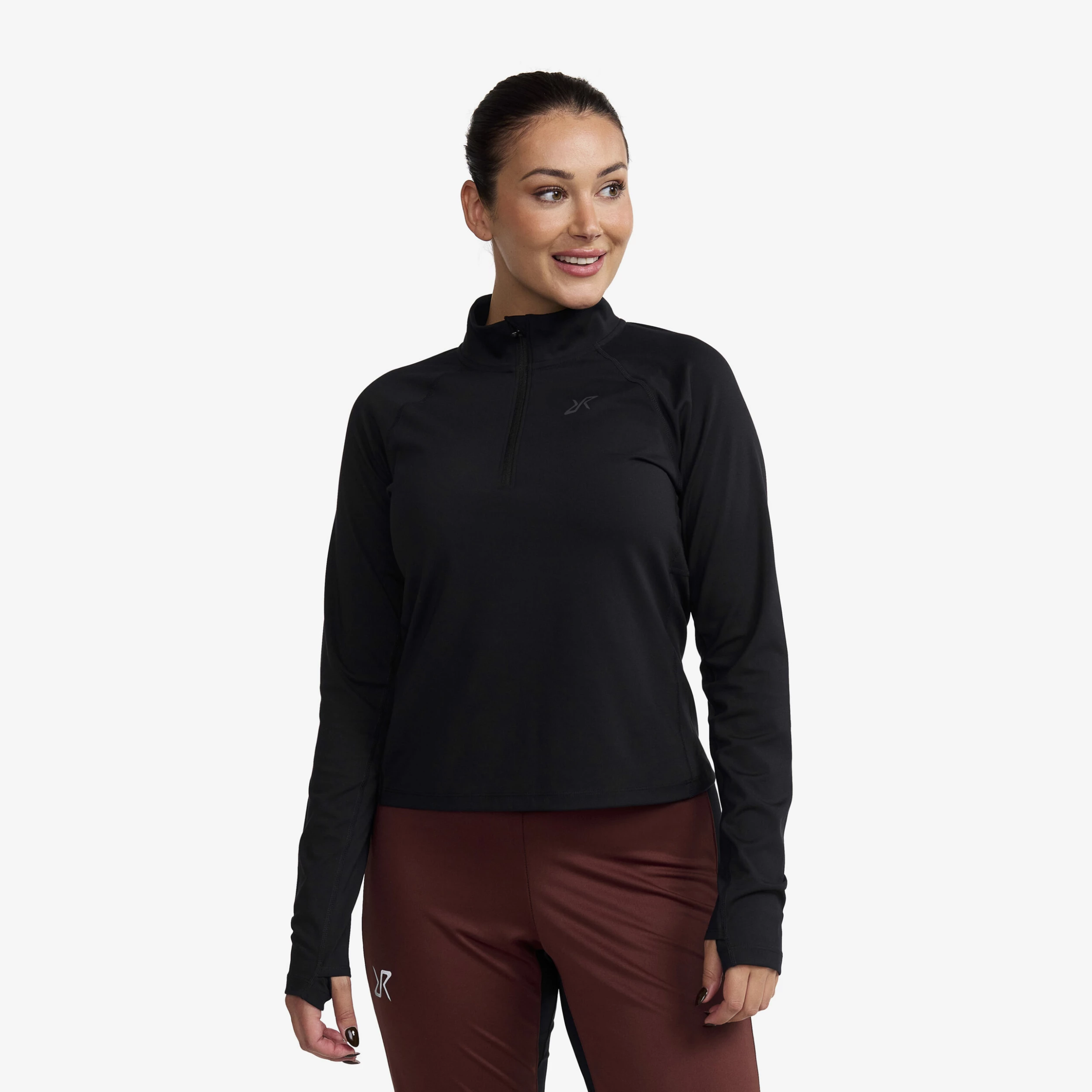 Prep Half-zip Top Women Black