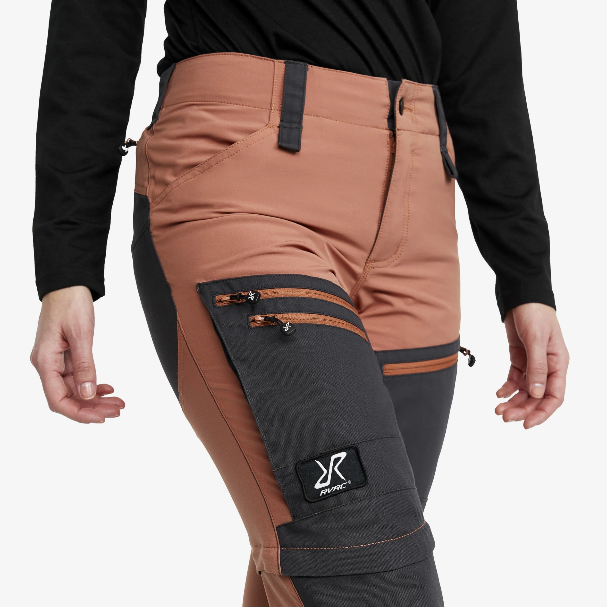 RVRC GP Pro Zip-off Trousers Women Copper Brown - Image 4