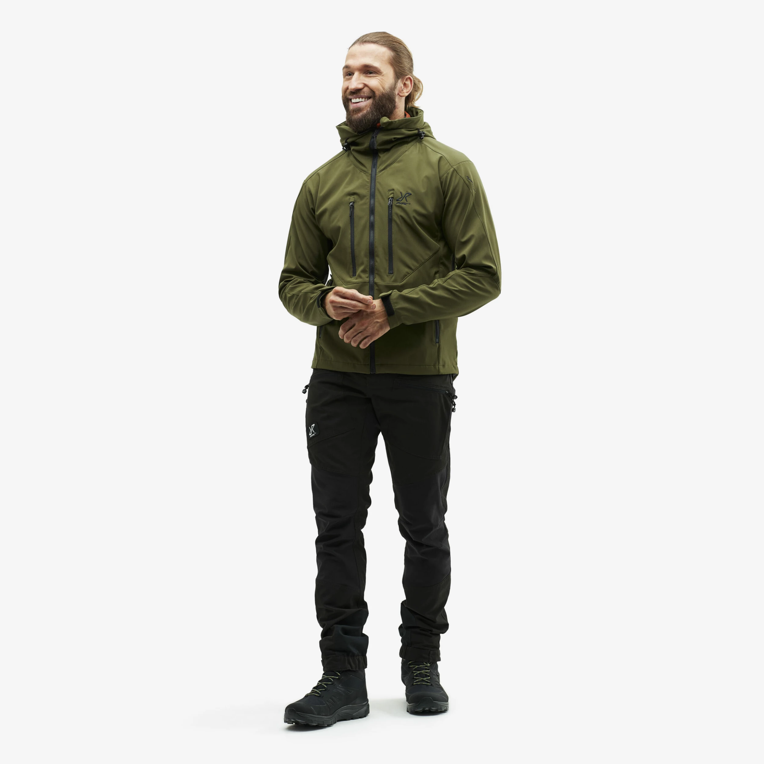 Trail Jacket Men Dark Olive - Image 2