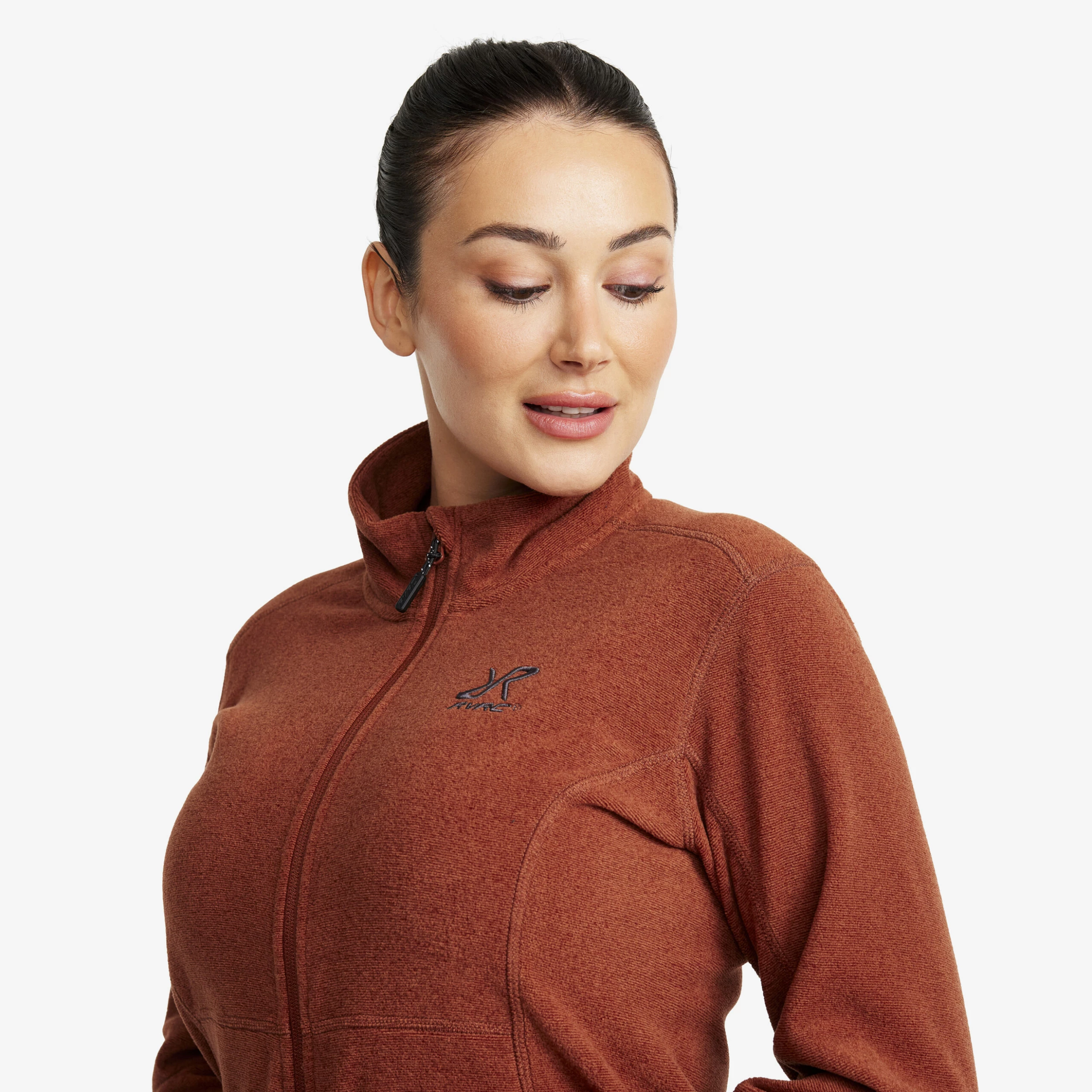 Essential Full-zip Fleece Women Smoked Paprika - Image 4
