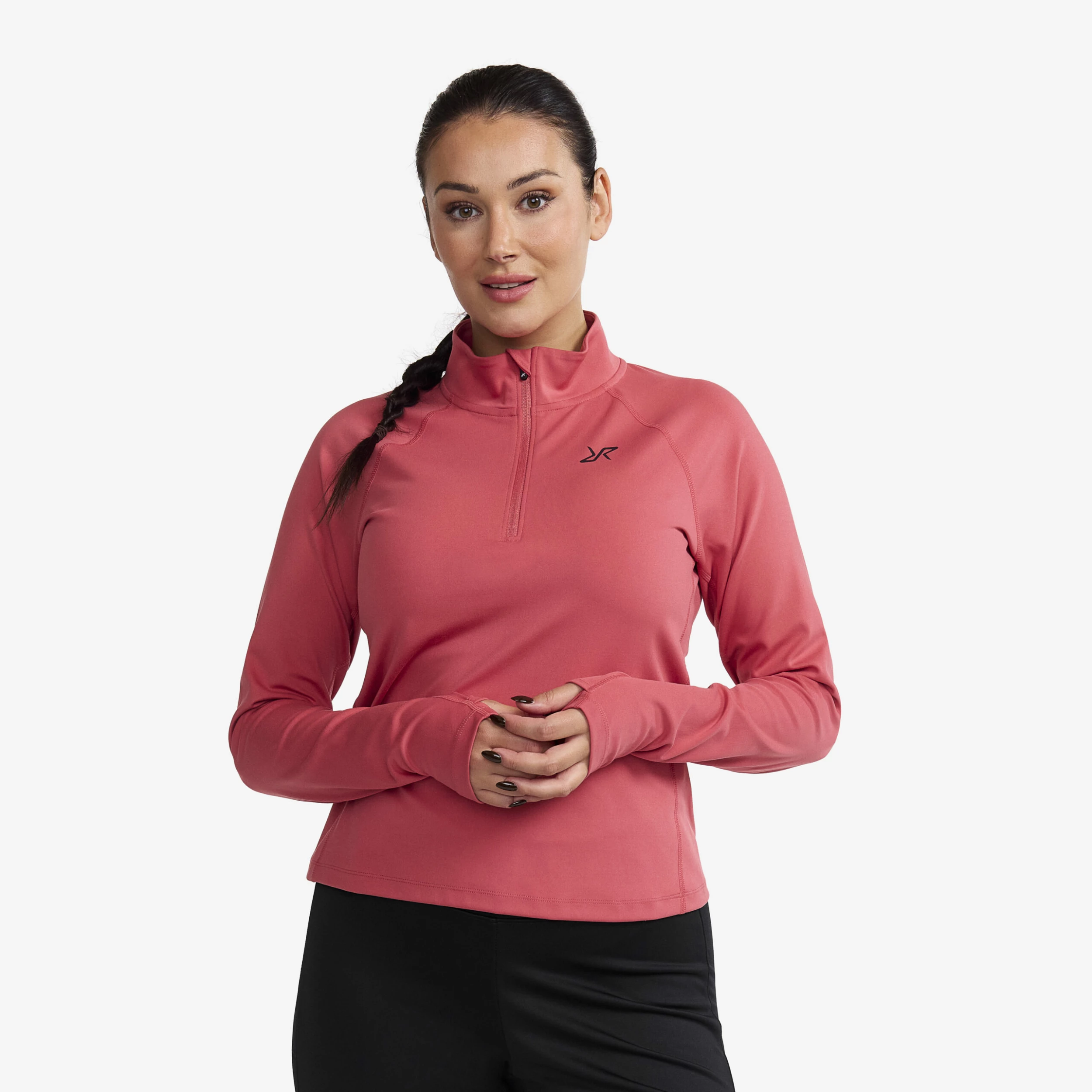 Prep Half-zip Top Women Holly Berry