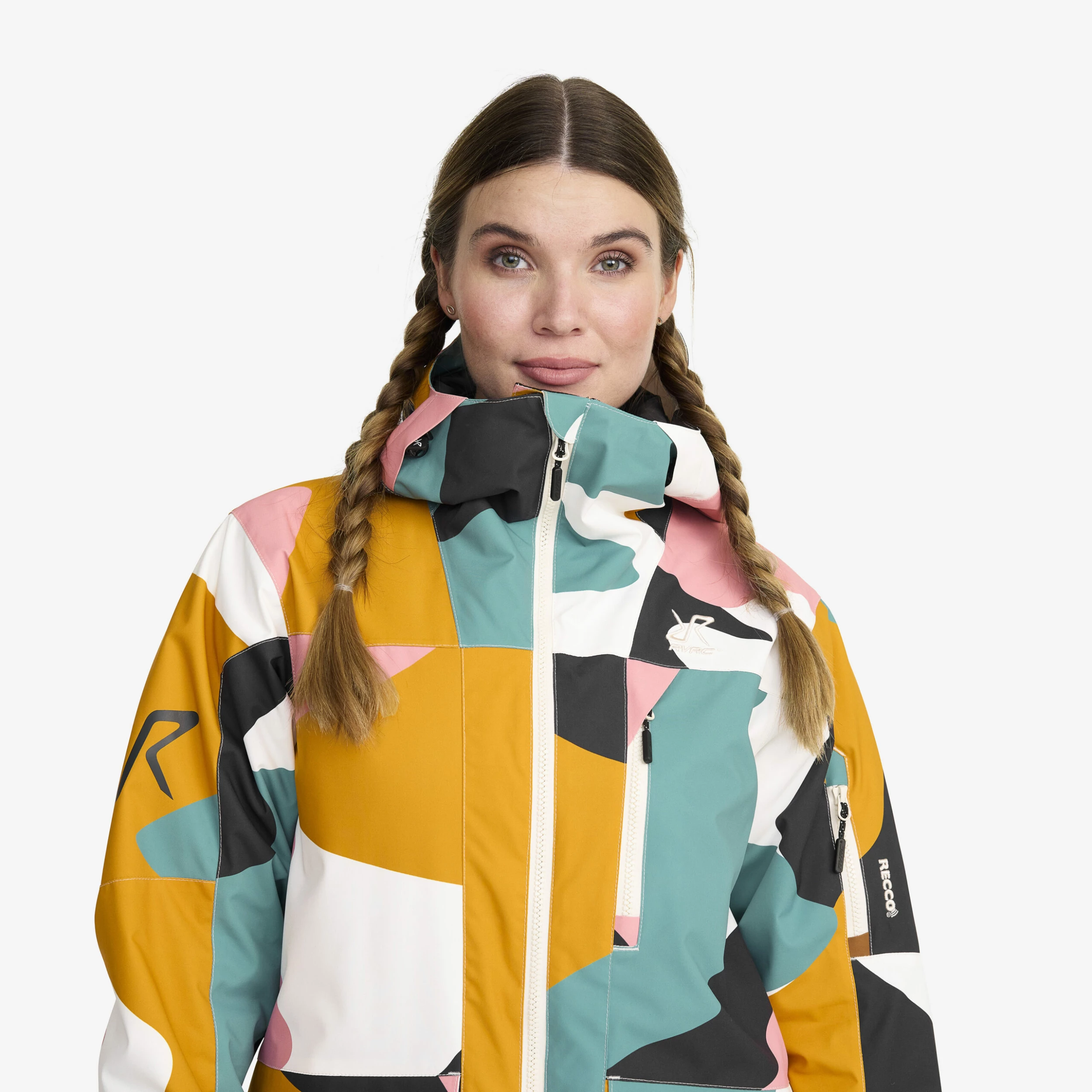 Halo 2L Insulated Ski Jacket Women Anthracite/Golden Yellow - Image 4