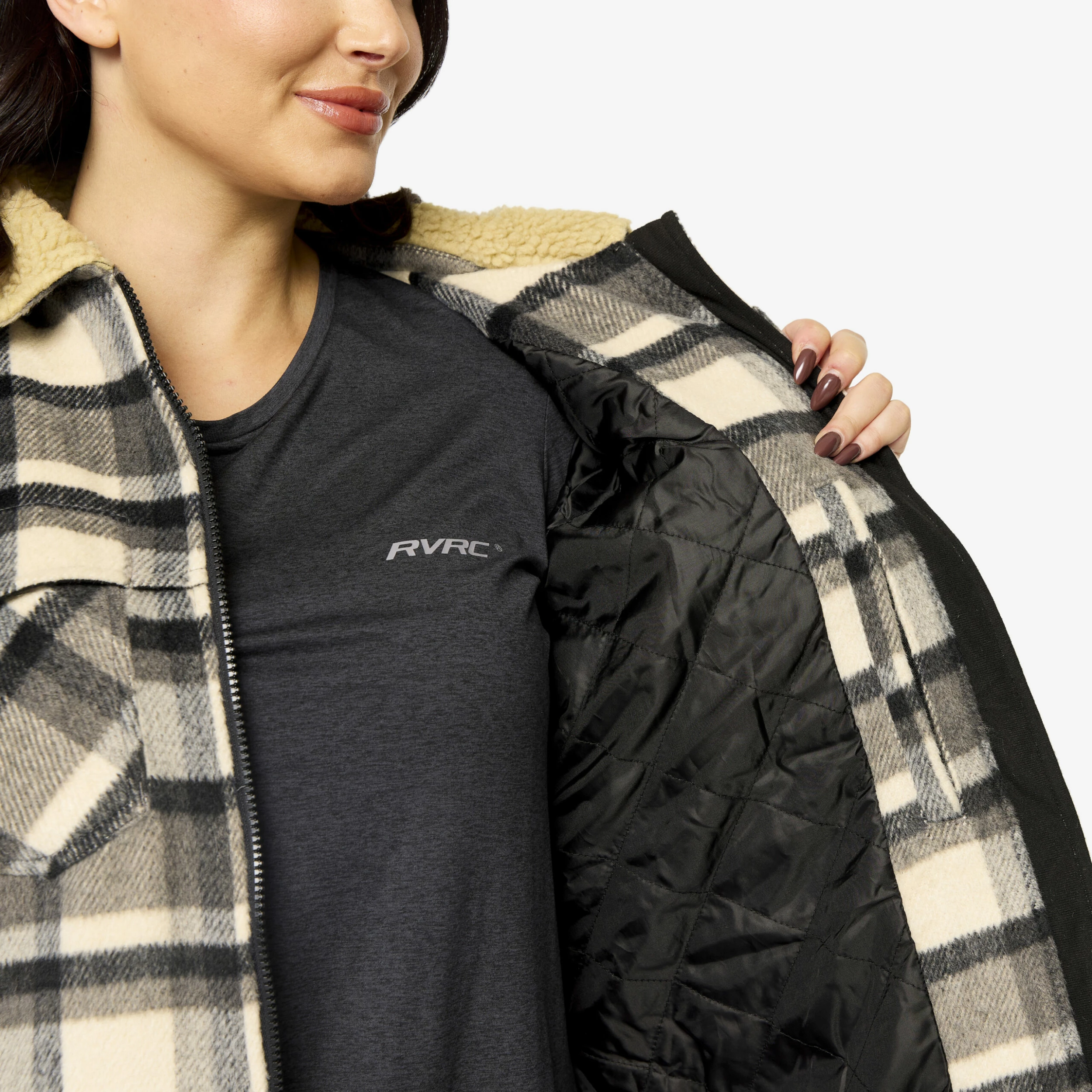 Lumber Jacket Women Tofu/Anthracite - Image 7