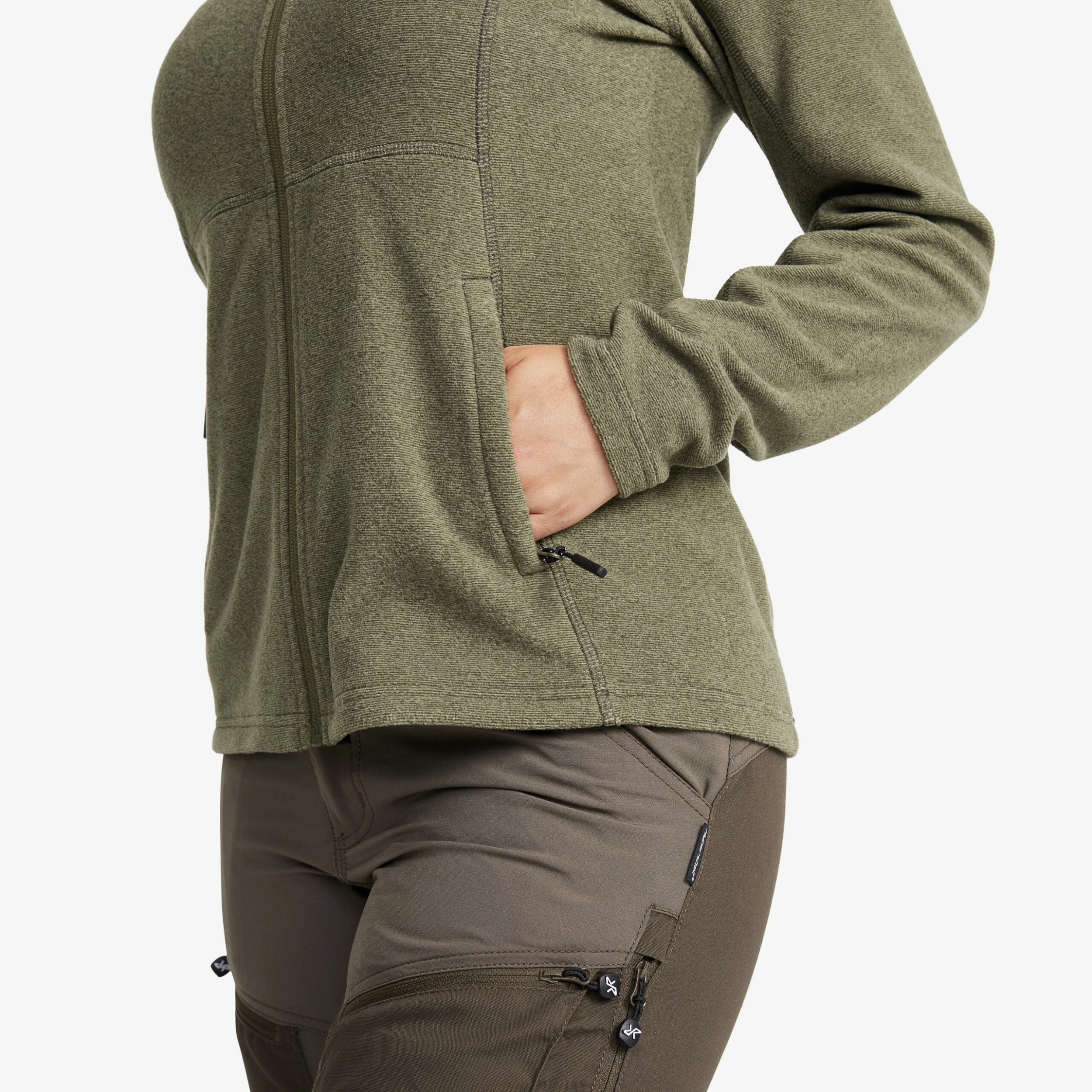 Essential Full-zip Fleece Women Grape Leaf - Image 5