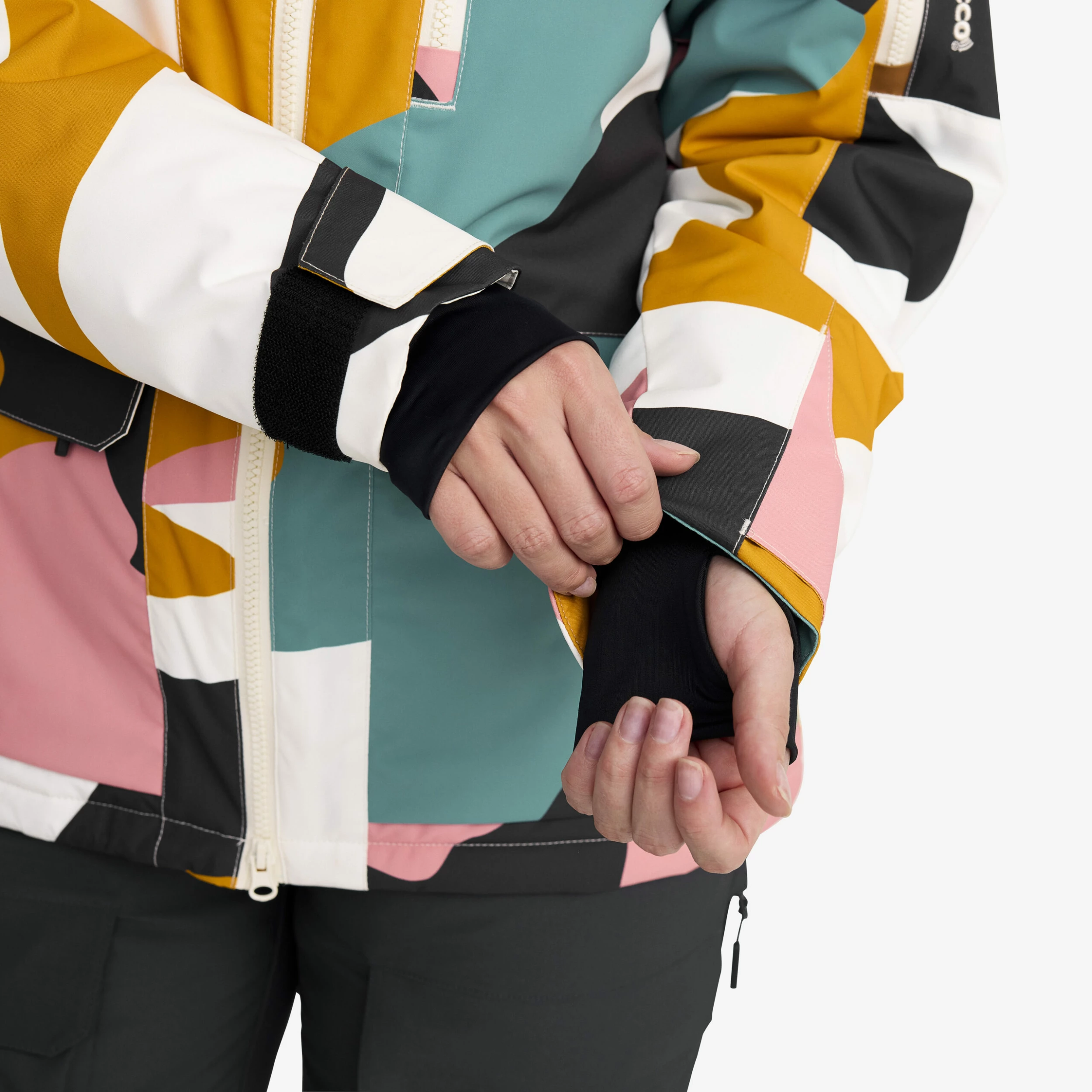 Halo 2L Insulated Ski Jacket Women Anthracite/Golden Yellow - Image 7