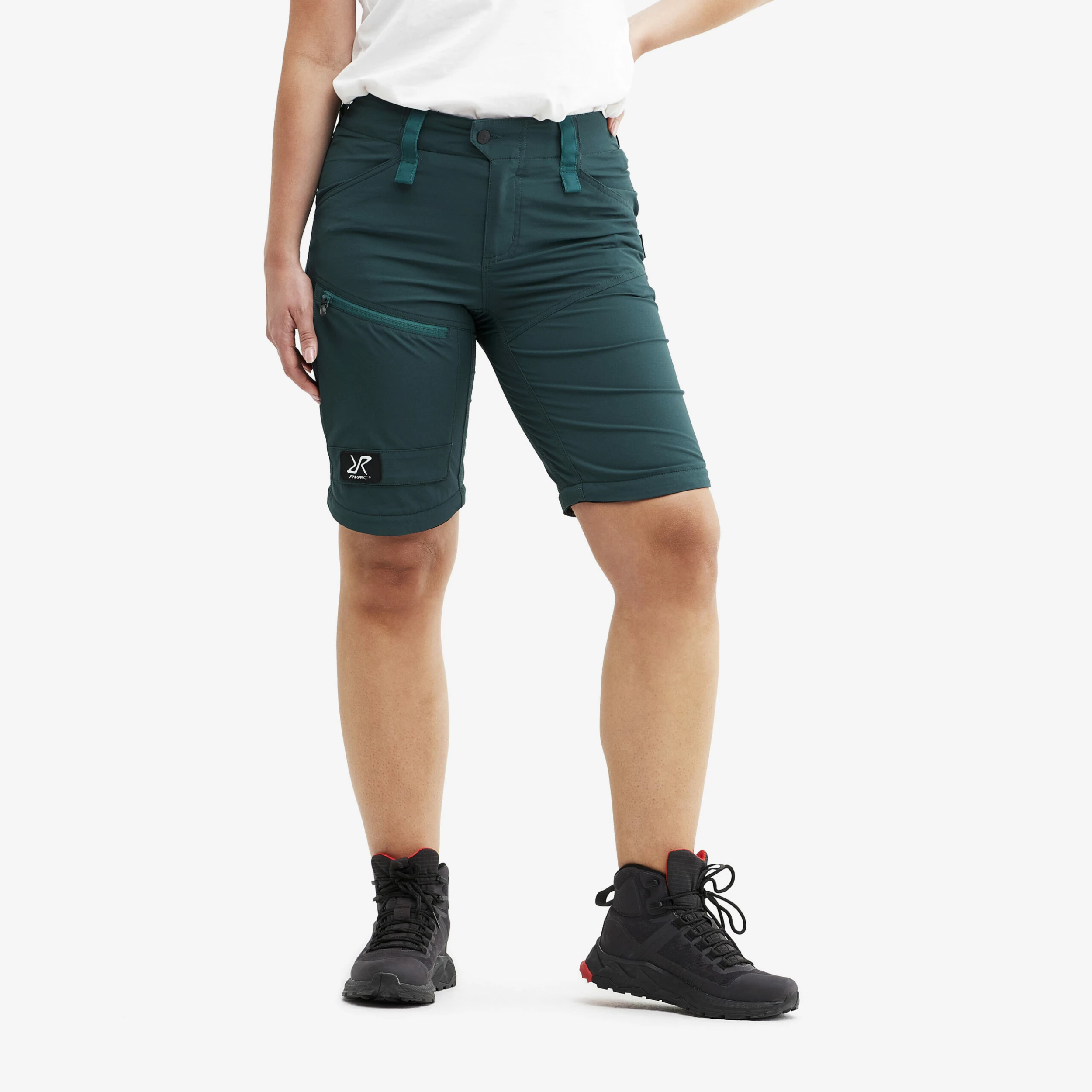 Silence T-zip Trousers Women Dark Teal - Image 2