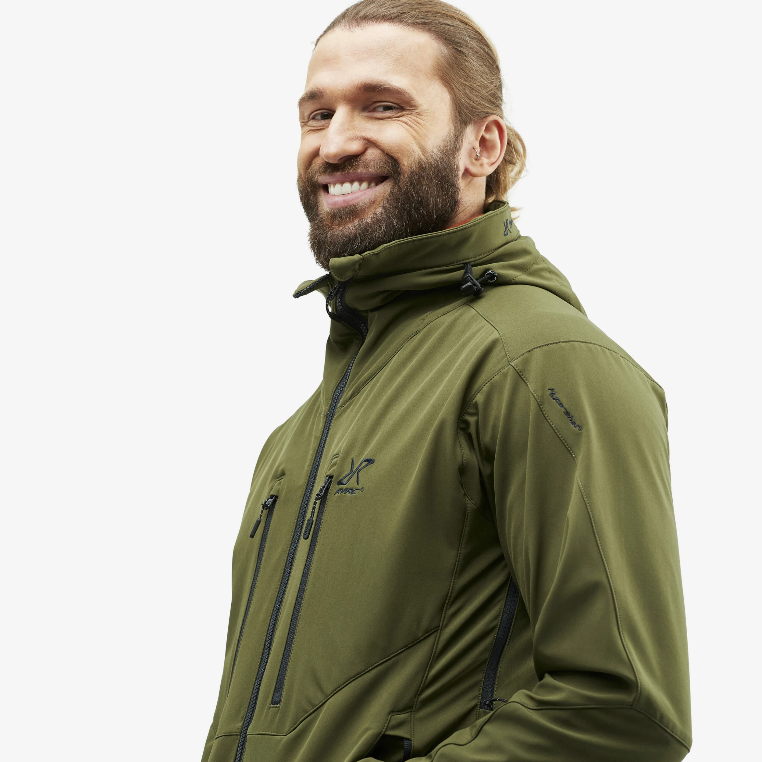 Trail Jacket Men Dark Olive - Image 4