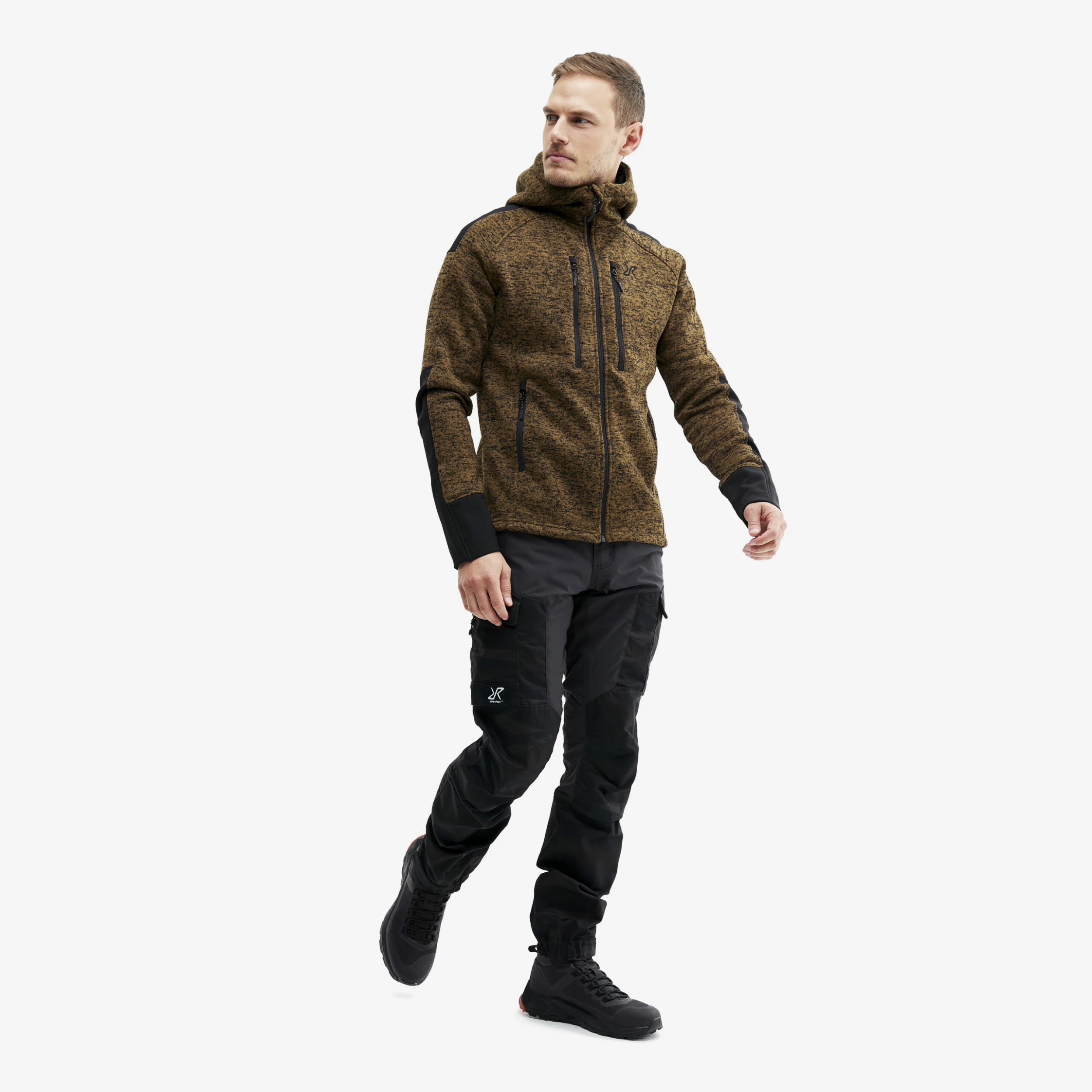 Tornado Hoodie Men Mustard - Image 2