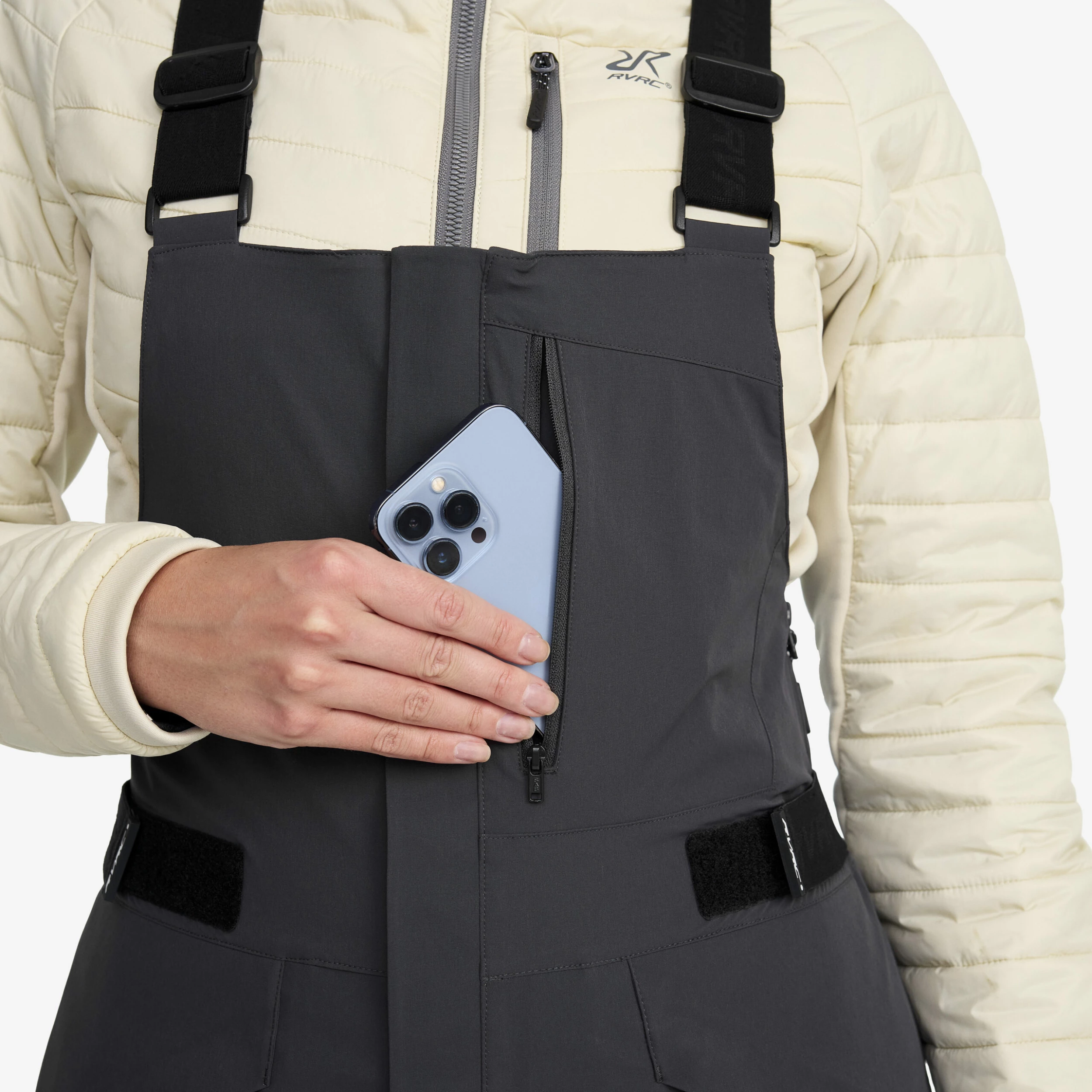 Atlas 3L Ski Bib Trousers Women Anthracite - Image 5