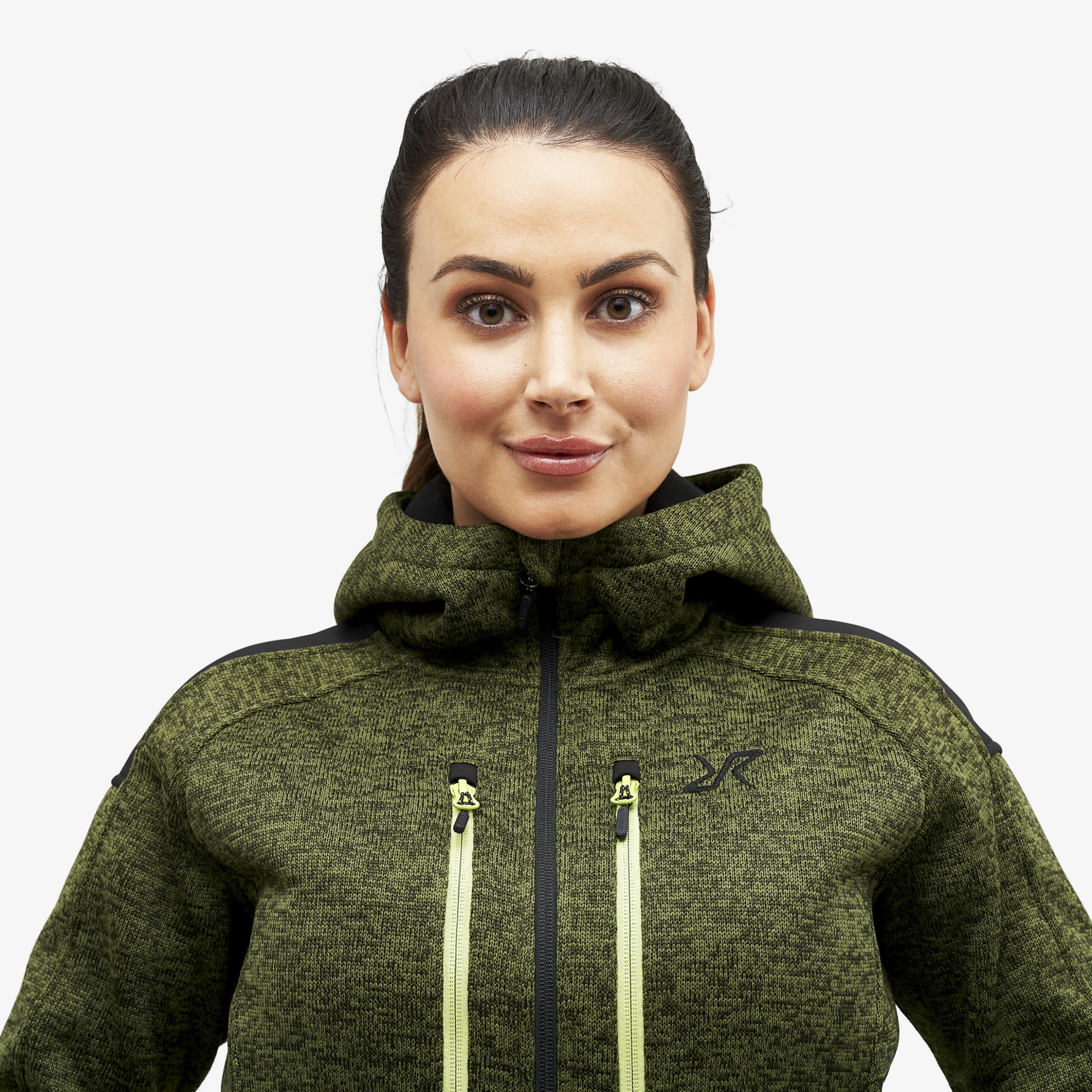 Tornado Hoodie Women Olive Green - Image 4
