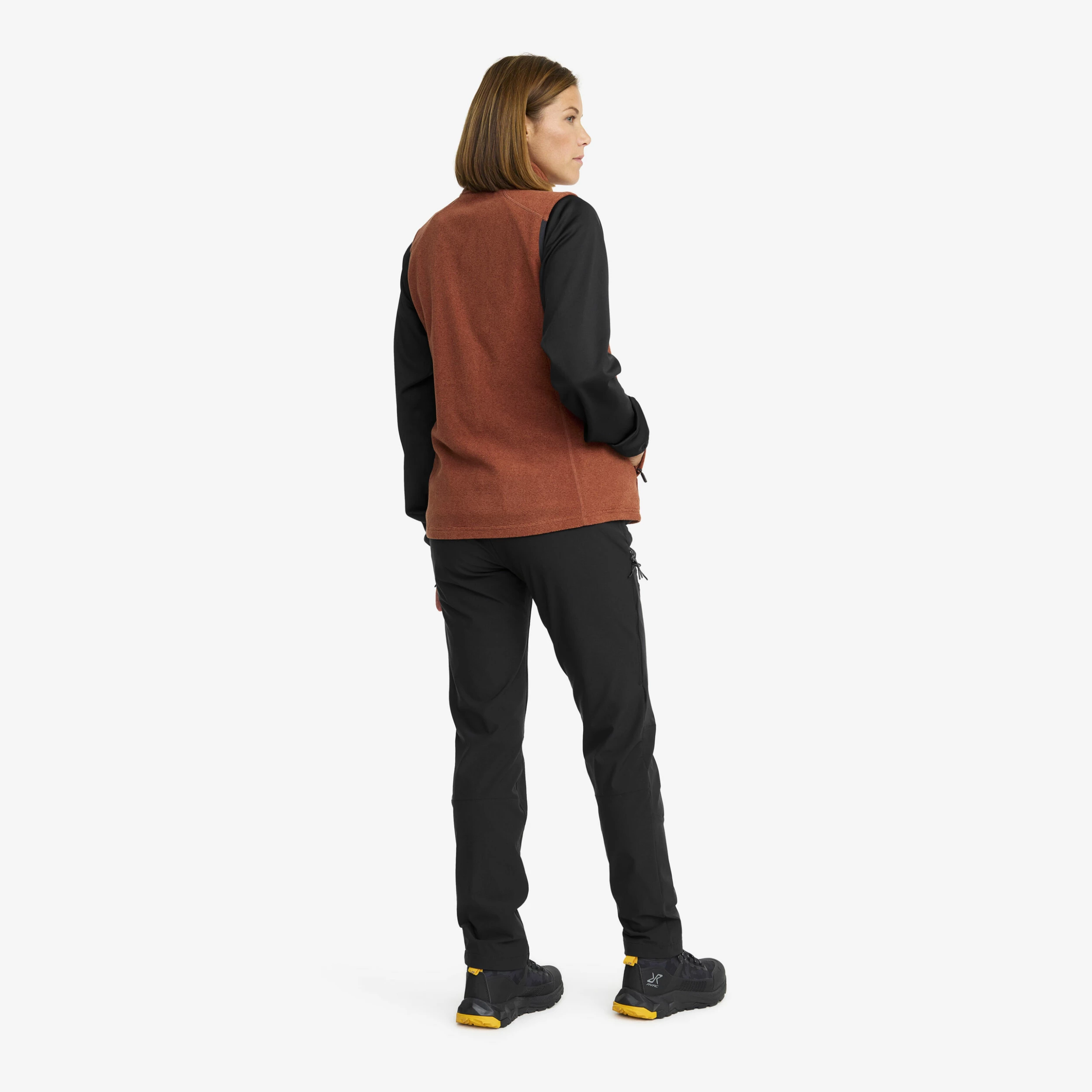 Essential Fleece Vest Women Smoked Paprika - Image 3
