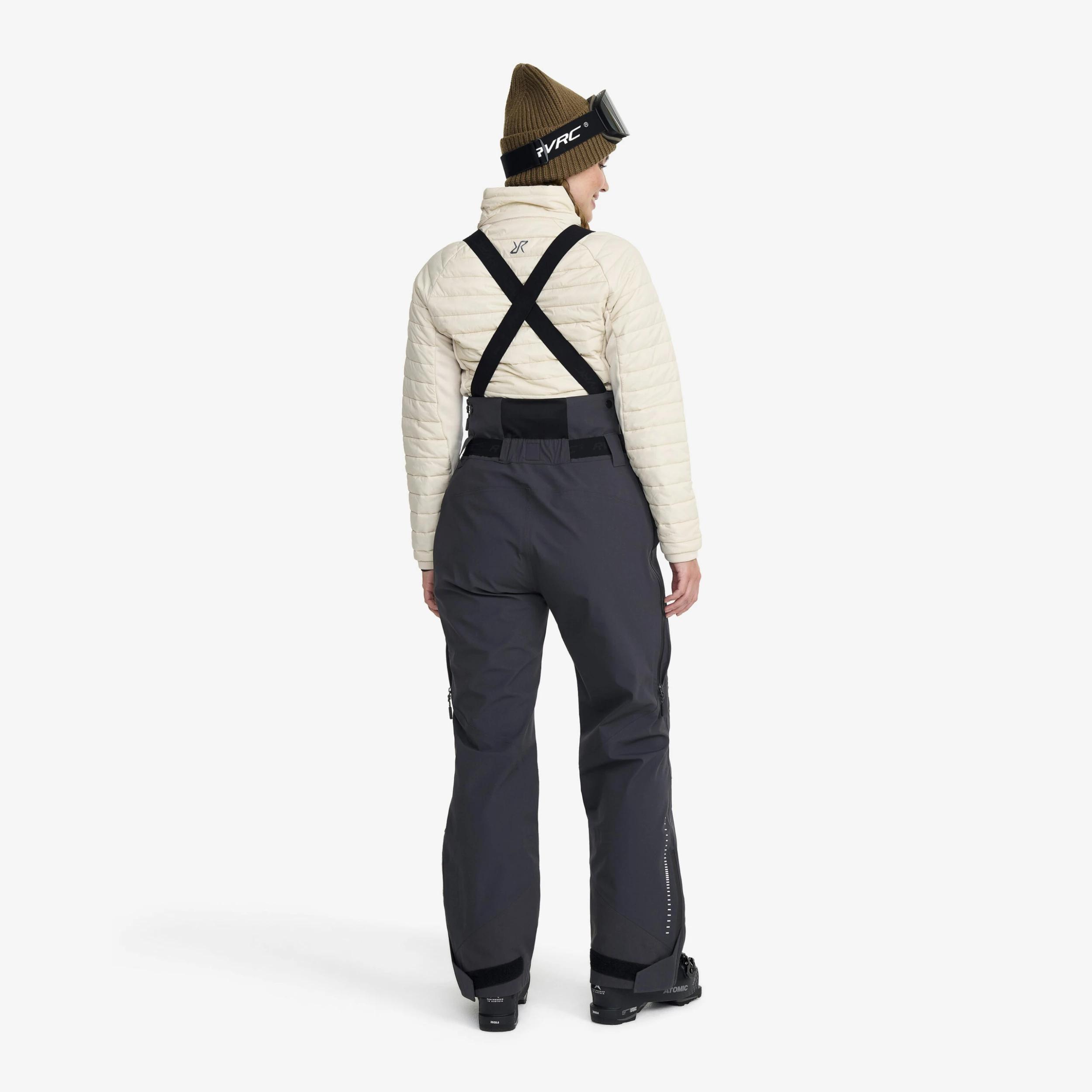 Atlas 3L Ski Bib Trousers Women Anthracite - Image 2