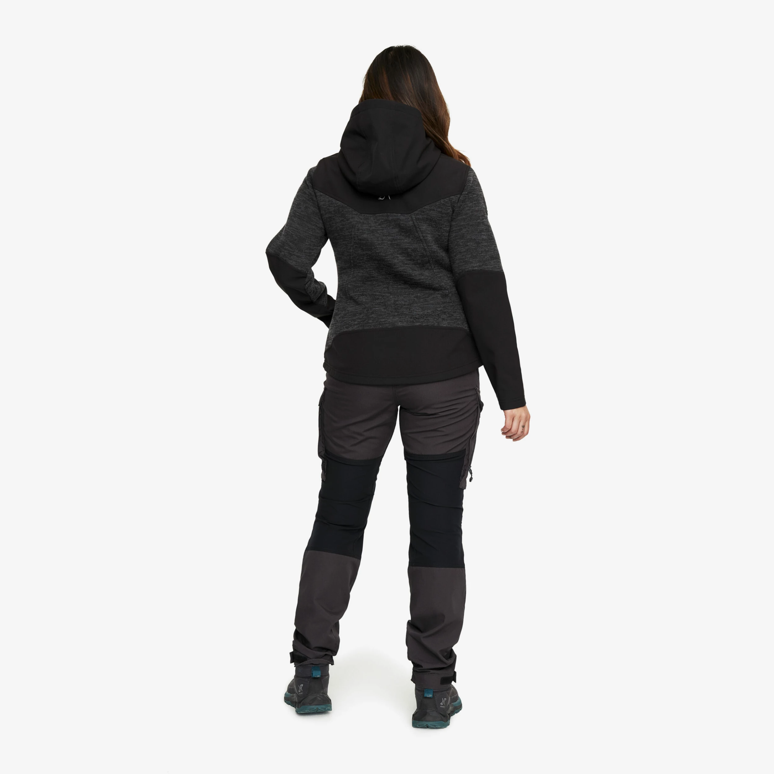 Wander Pro Wool Hoodie Women Anthracite - Image 3