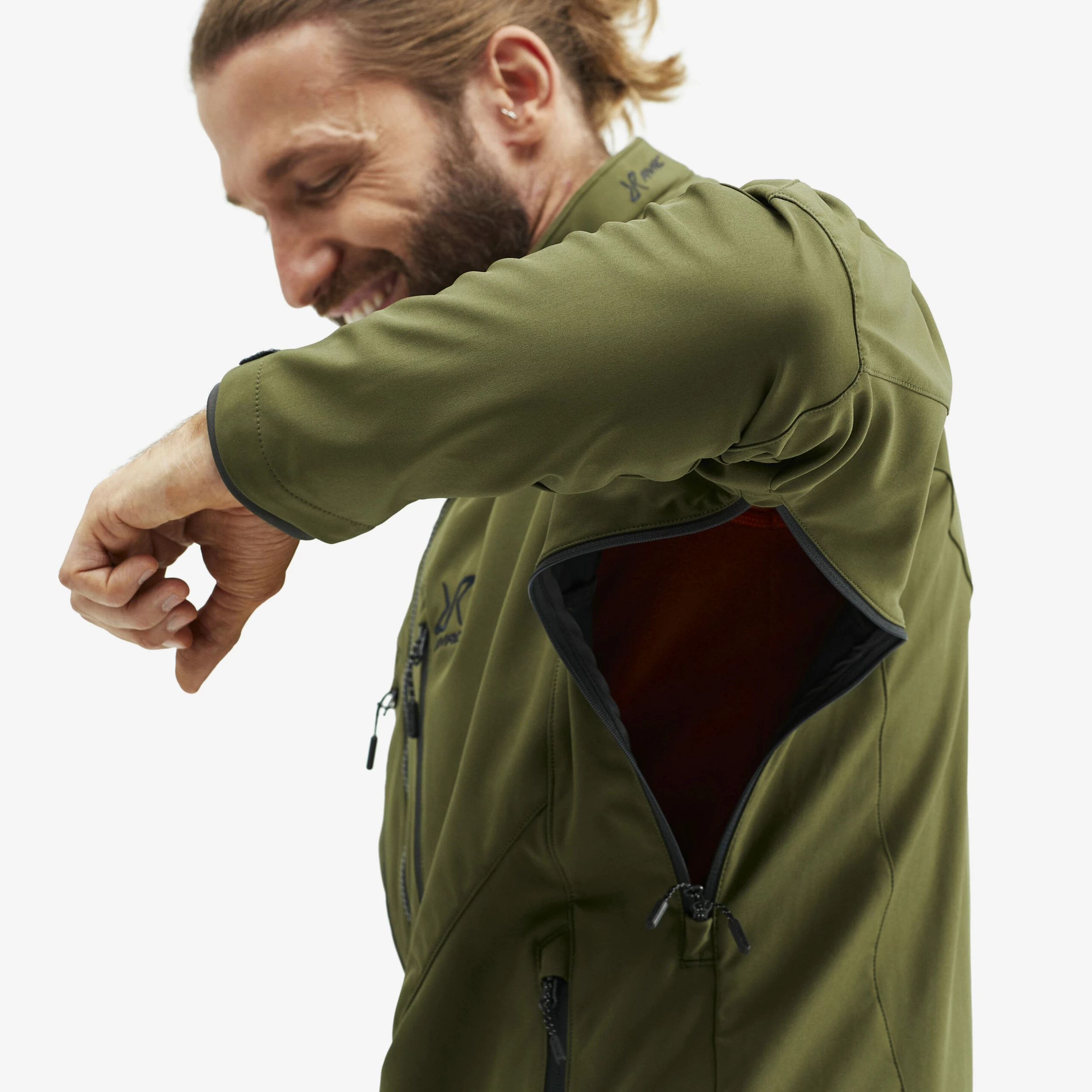 Trail Jacket Men Dark Olive - Image 5