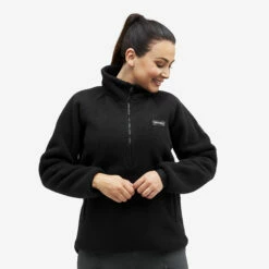 Sherpa Fleece Women Caviar