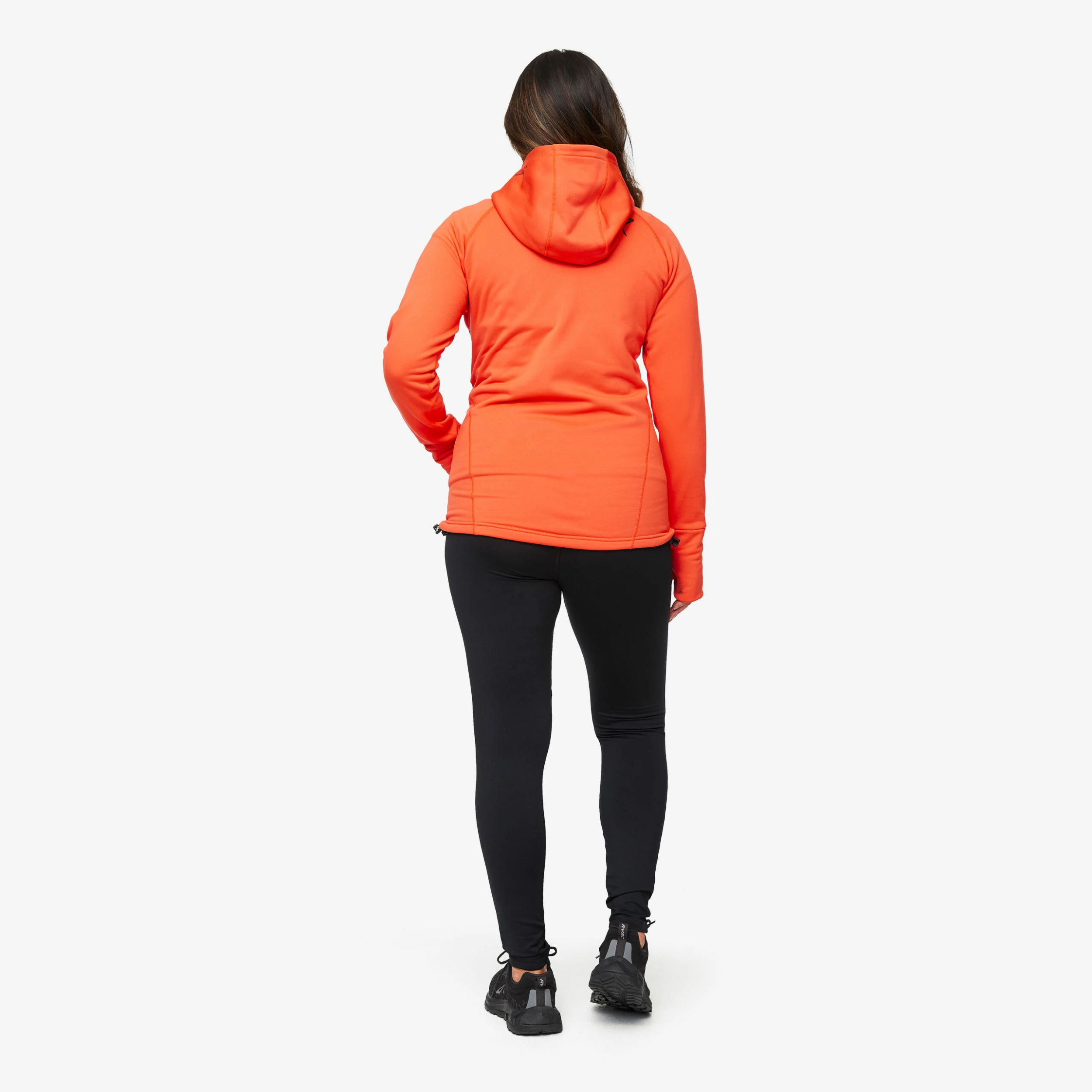 Illusion Hoodie Women Mandarin Red - Image 3