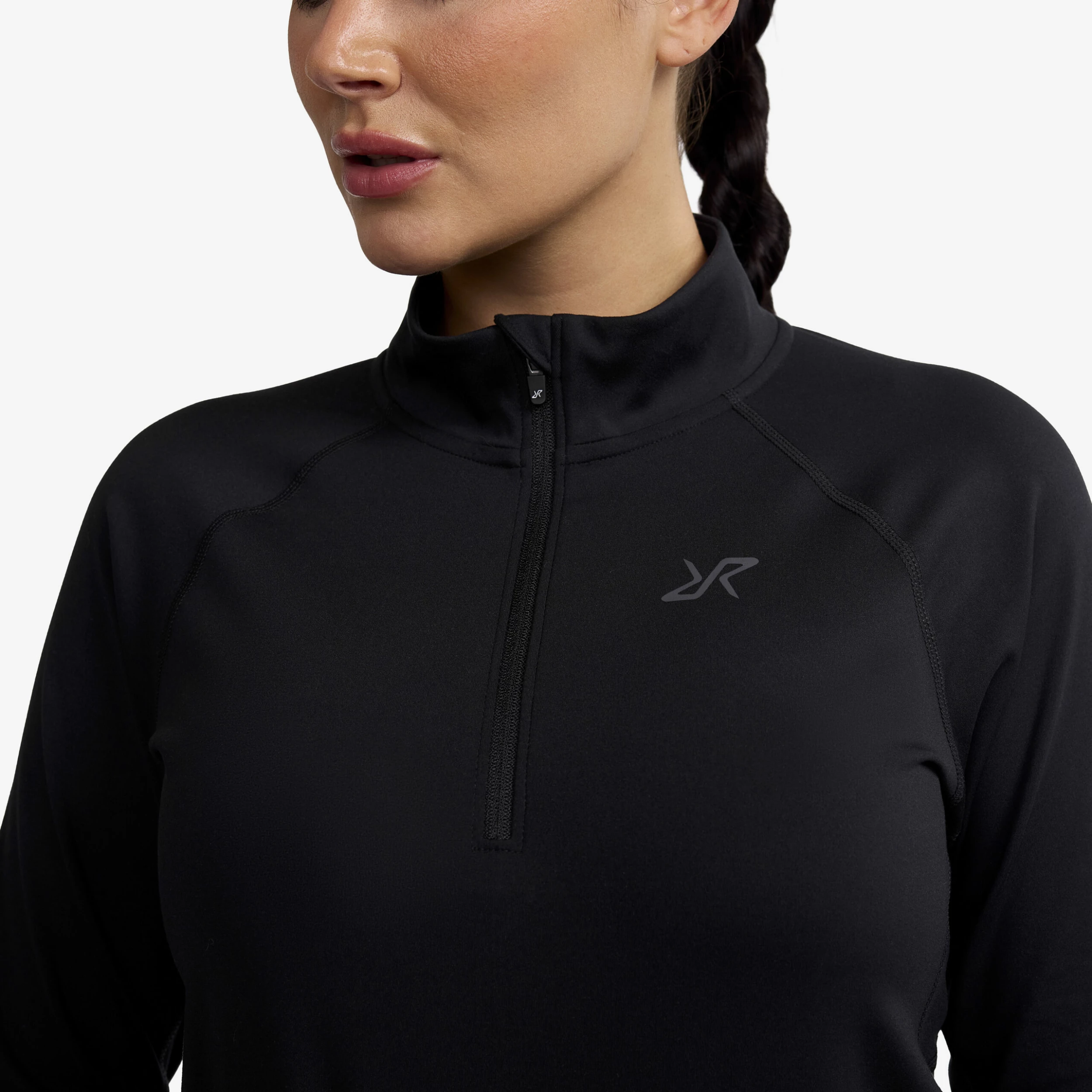 Prep Half-zip Top Women Black - Image 4