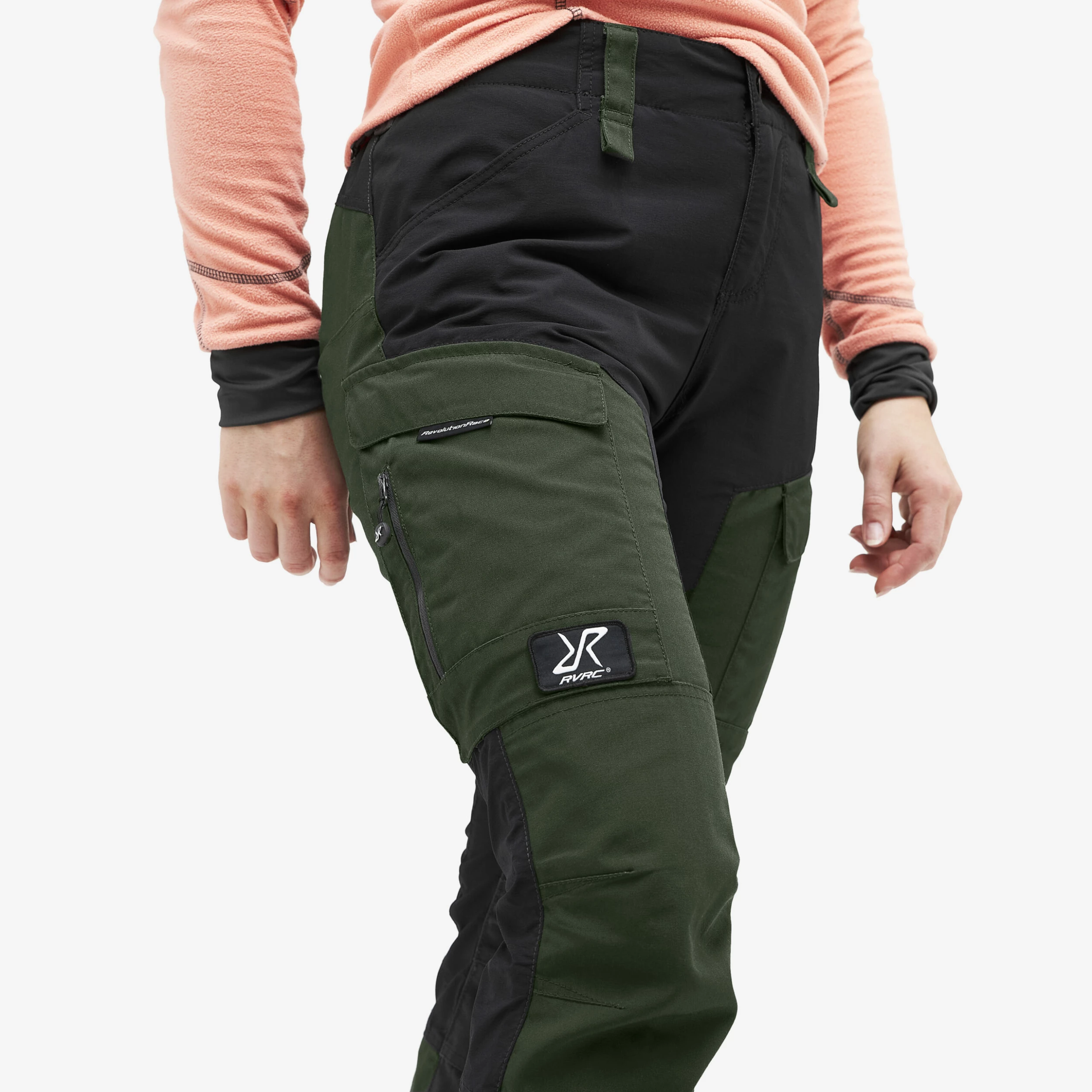 RVRC GP Short Trousers Women Forest Green - Image 3