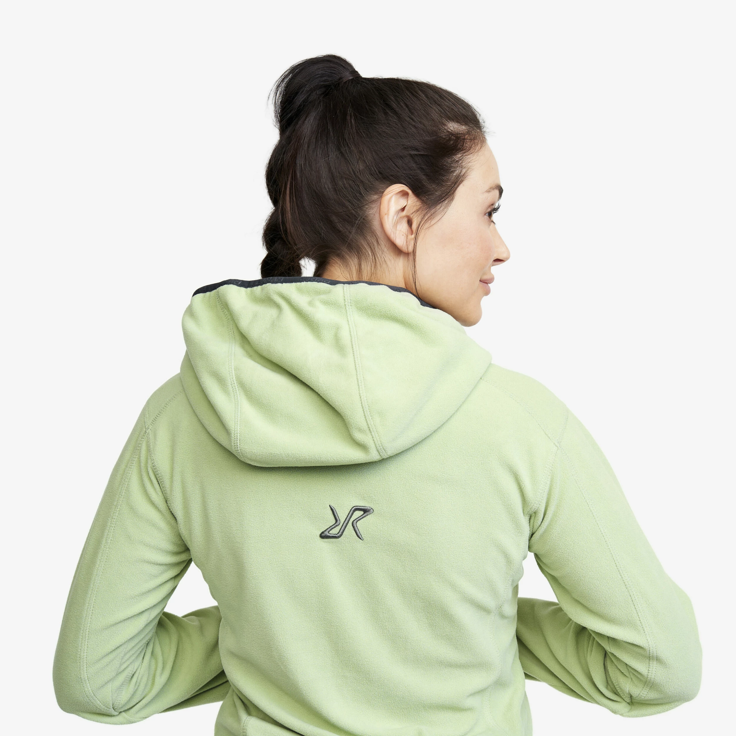Trekker Hoodie Women Smoke Green - Image 5