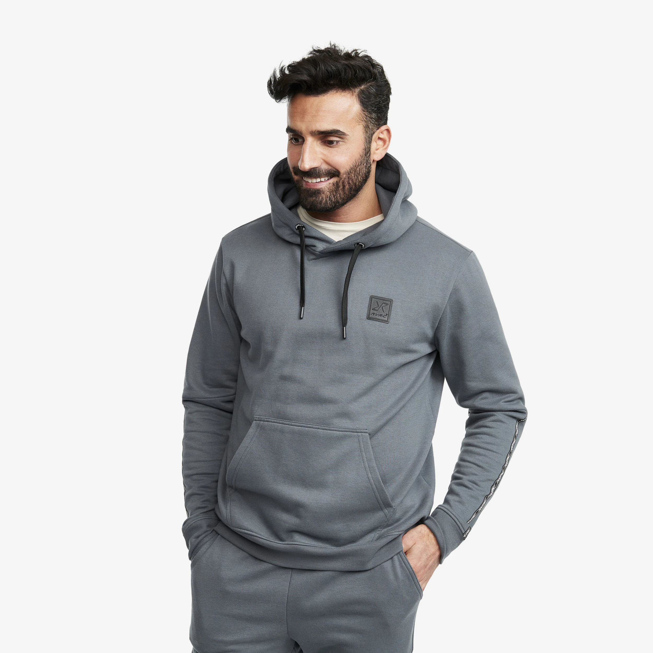 Lounge Logo Hoodie Men Turbulence Blue