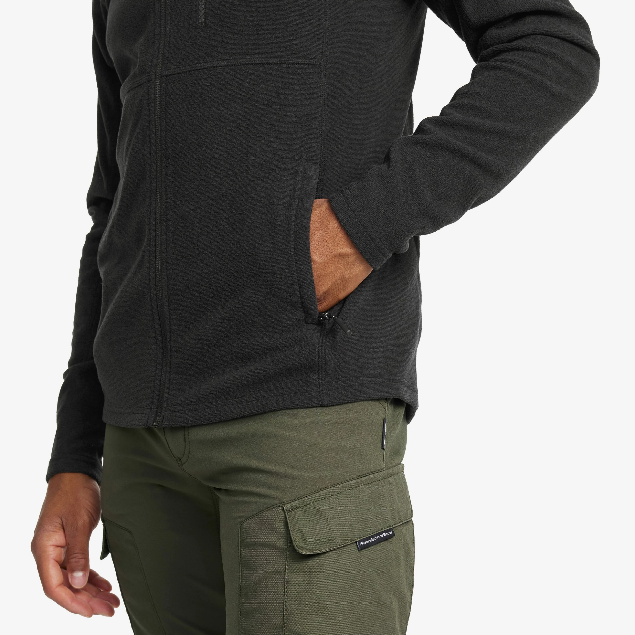 Essential Full-zip Fleece Men Black - Image 5