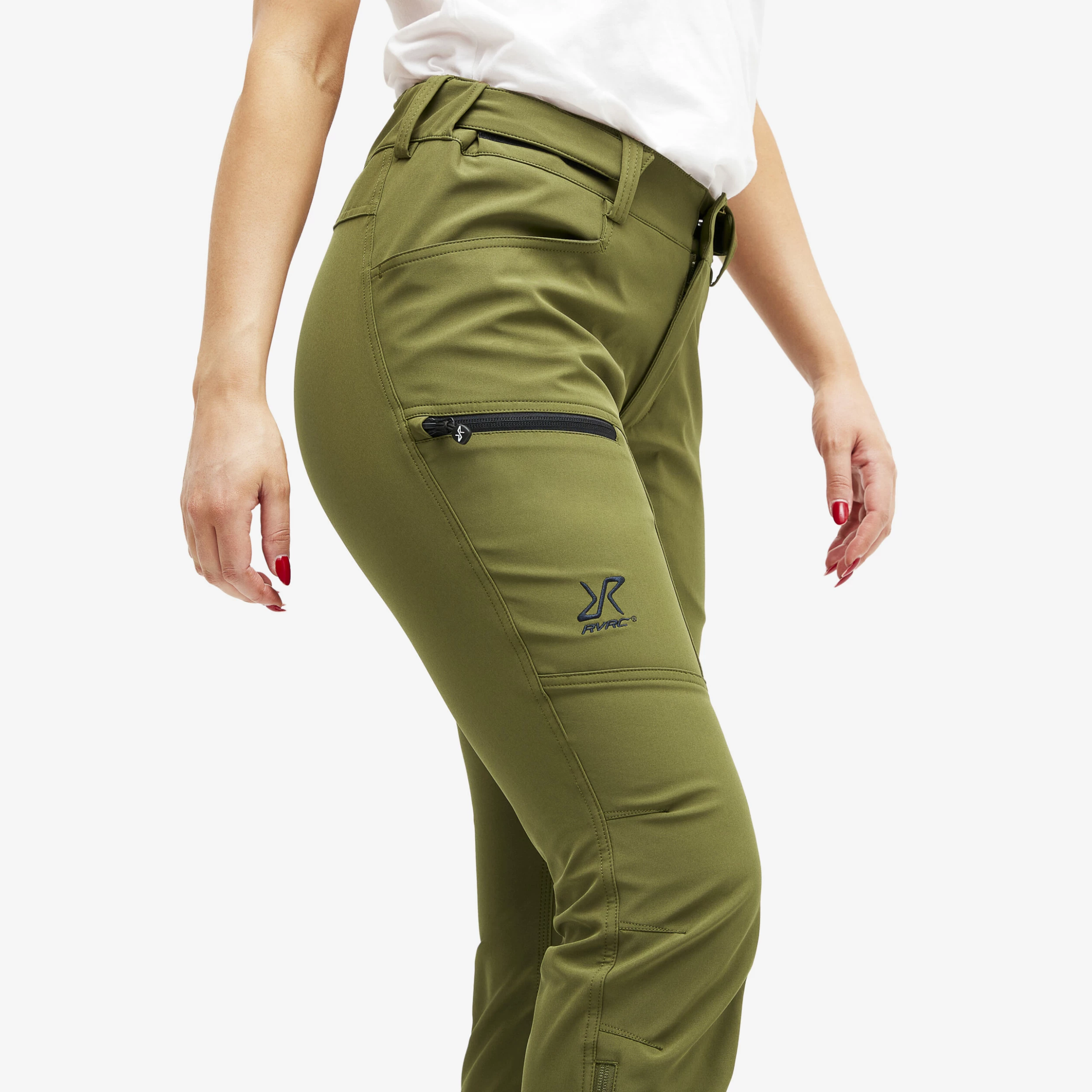 Trail Pants Women Dark Olive - Image 4