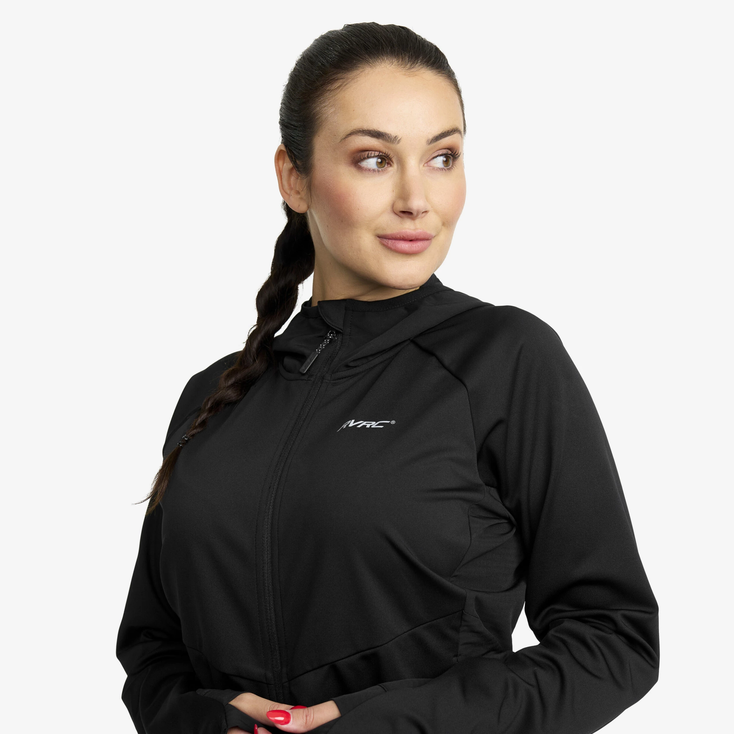 Pace Hooded Wind Jacket Women Black - Image 4