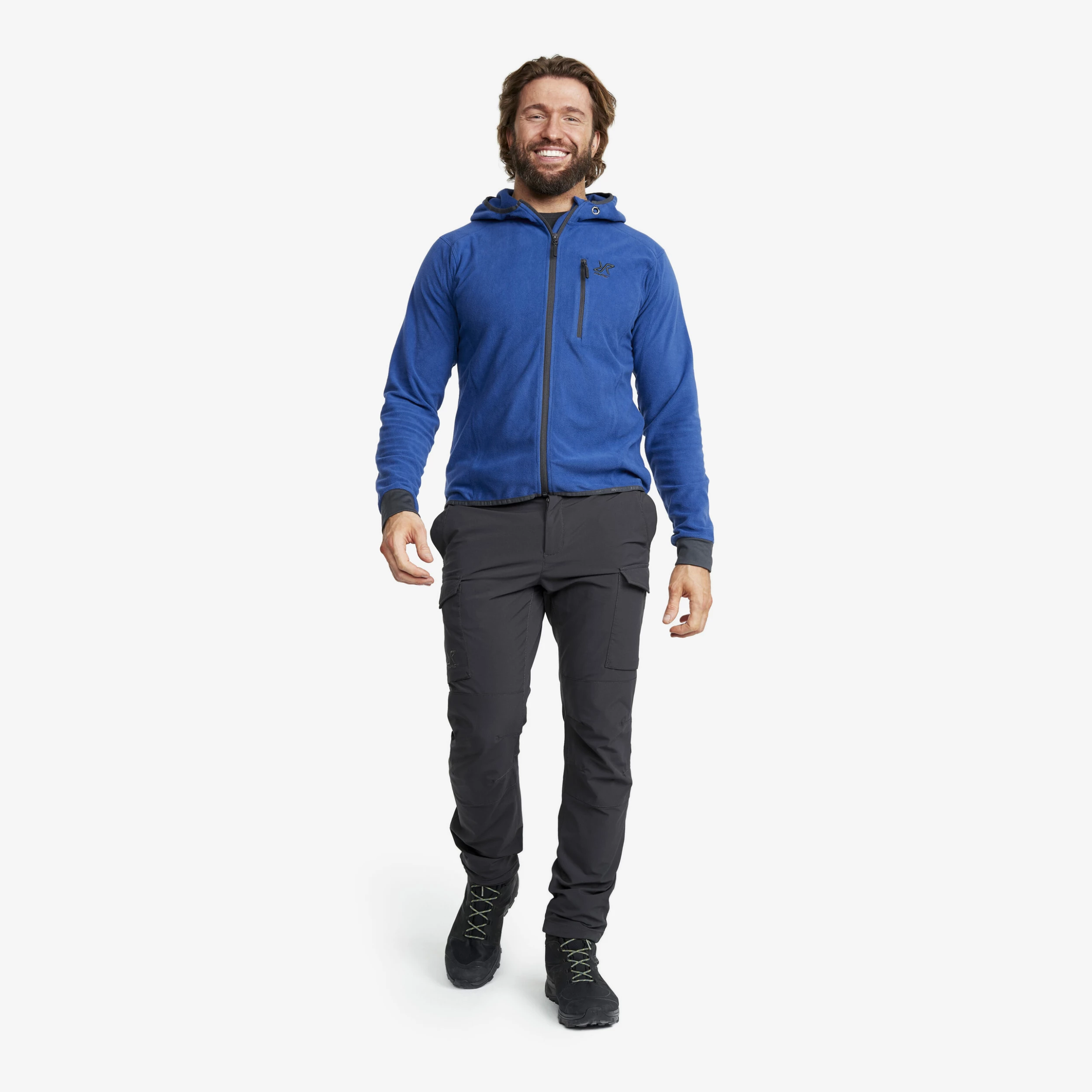 Trekker Hoodie Men True Blue - Image 2