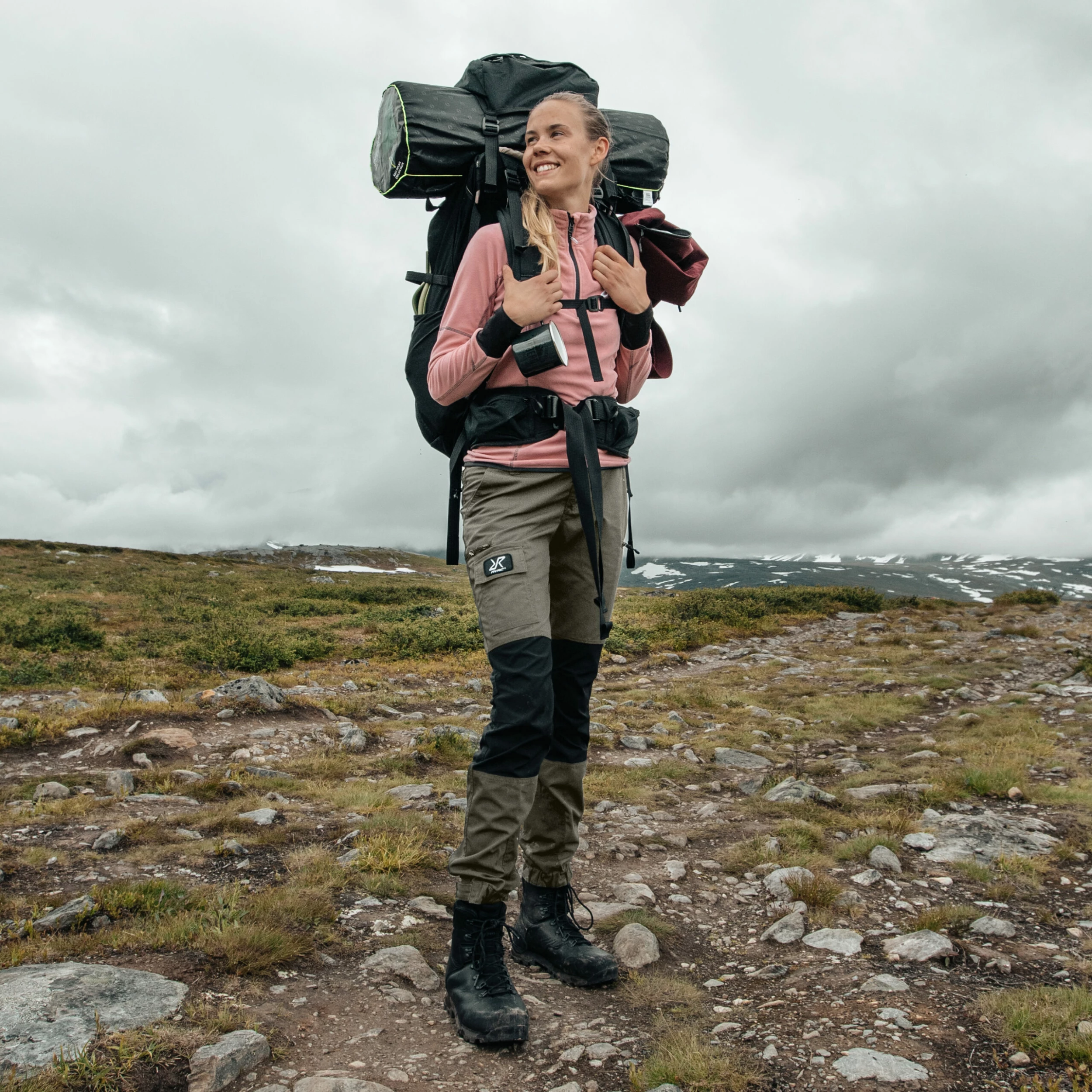 Nordwand Trousers Women Mossgrey - Image 2