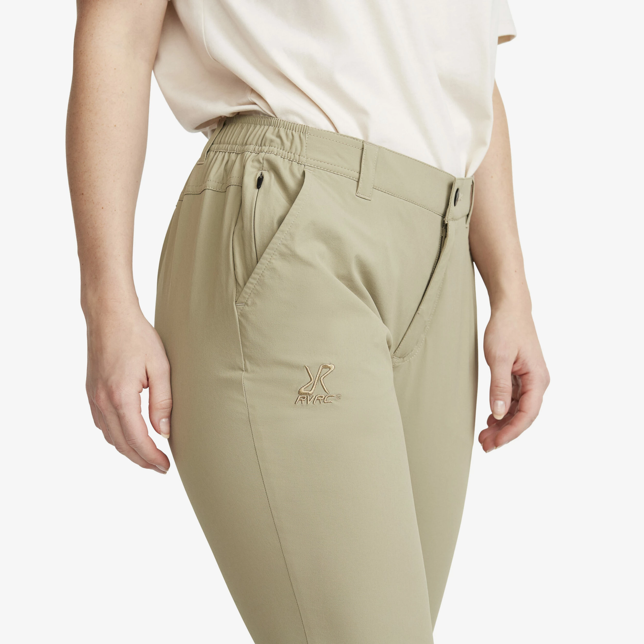 Momentum Stretch Trousers Women Khaki - Image 4